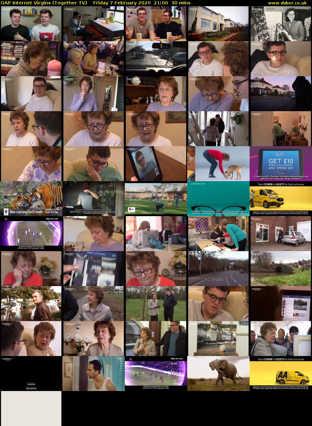 OAP Internet Virgins (Together TV) Friday 7 February 2020 21:00 - 21:30