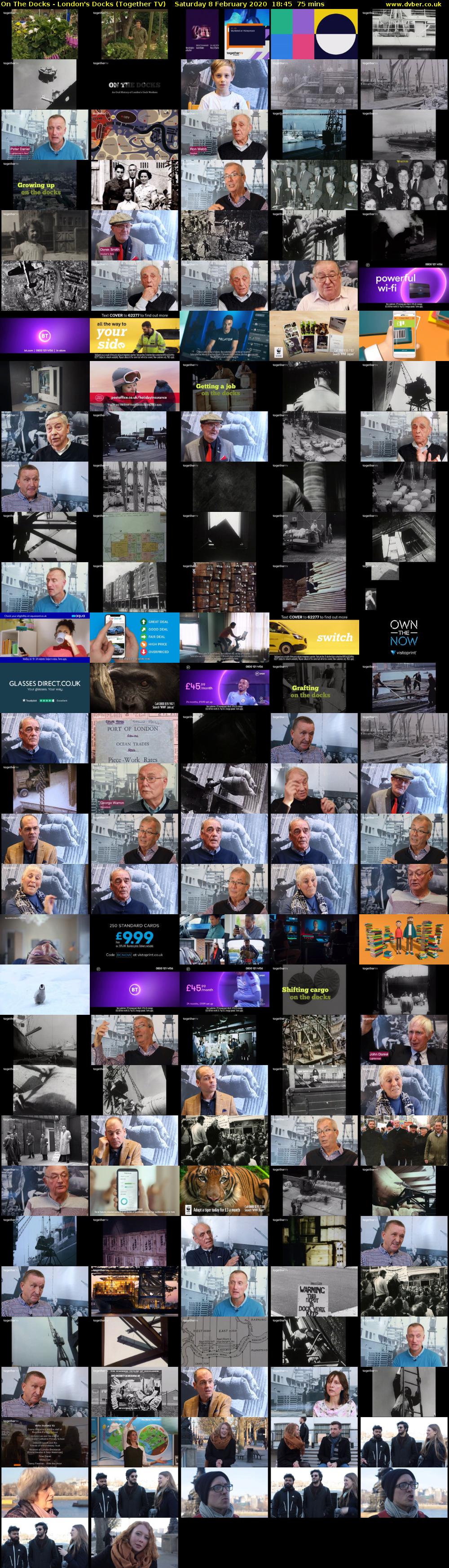 On The Docks - London's Docks (Together TV) Saturday 8 February 2020 18:45 - 20:00
