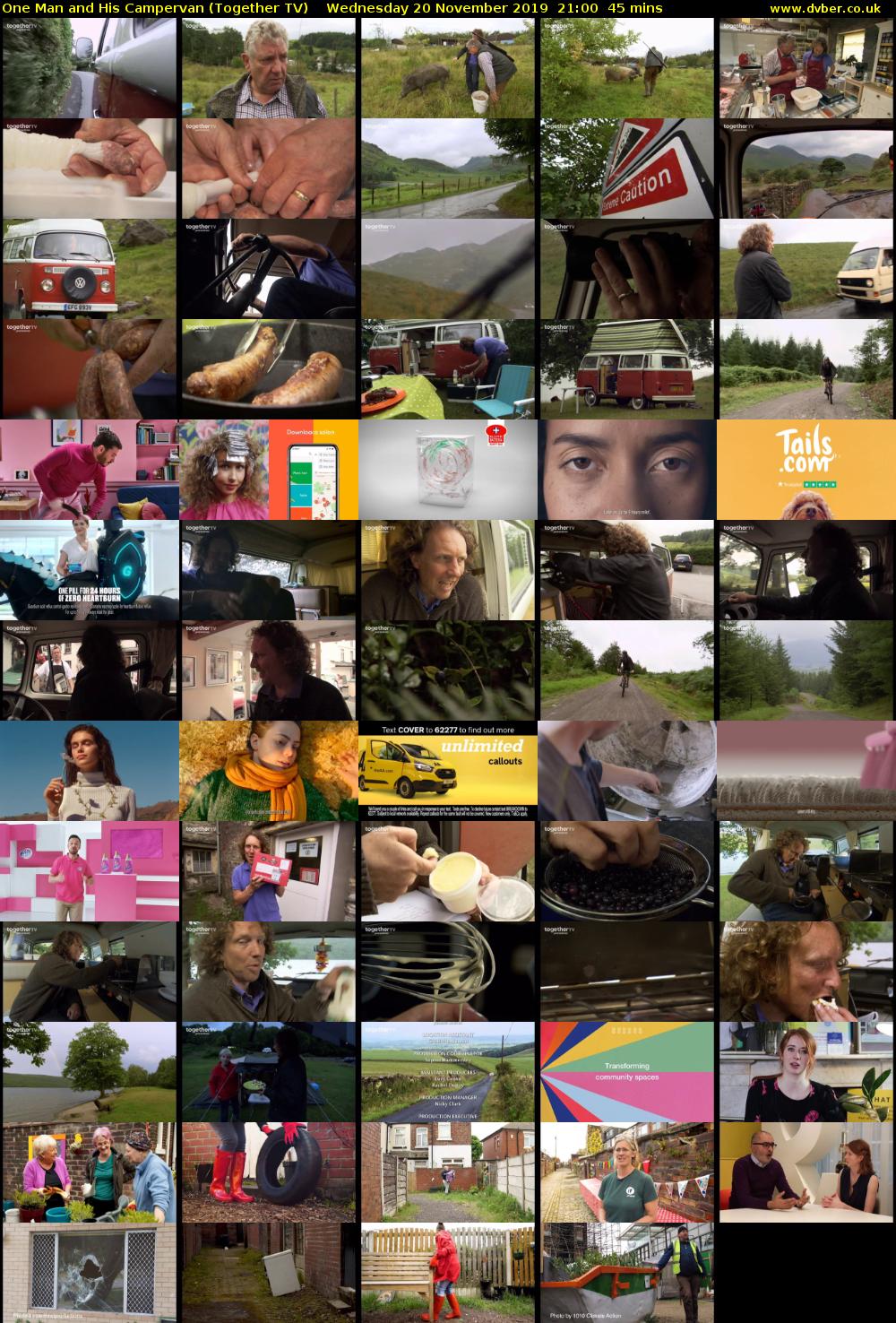 One Man and His Campervan (Together TV) Wednesday 20 November 2019 21:00 - 21:45