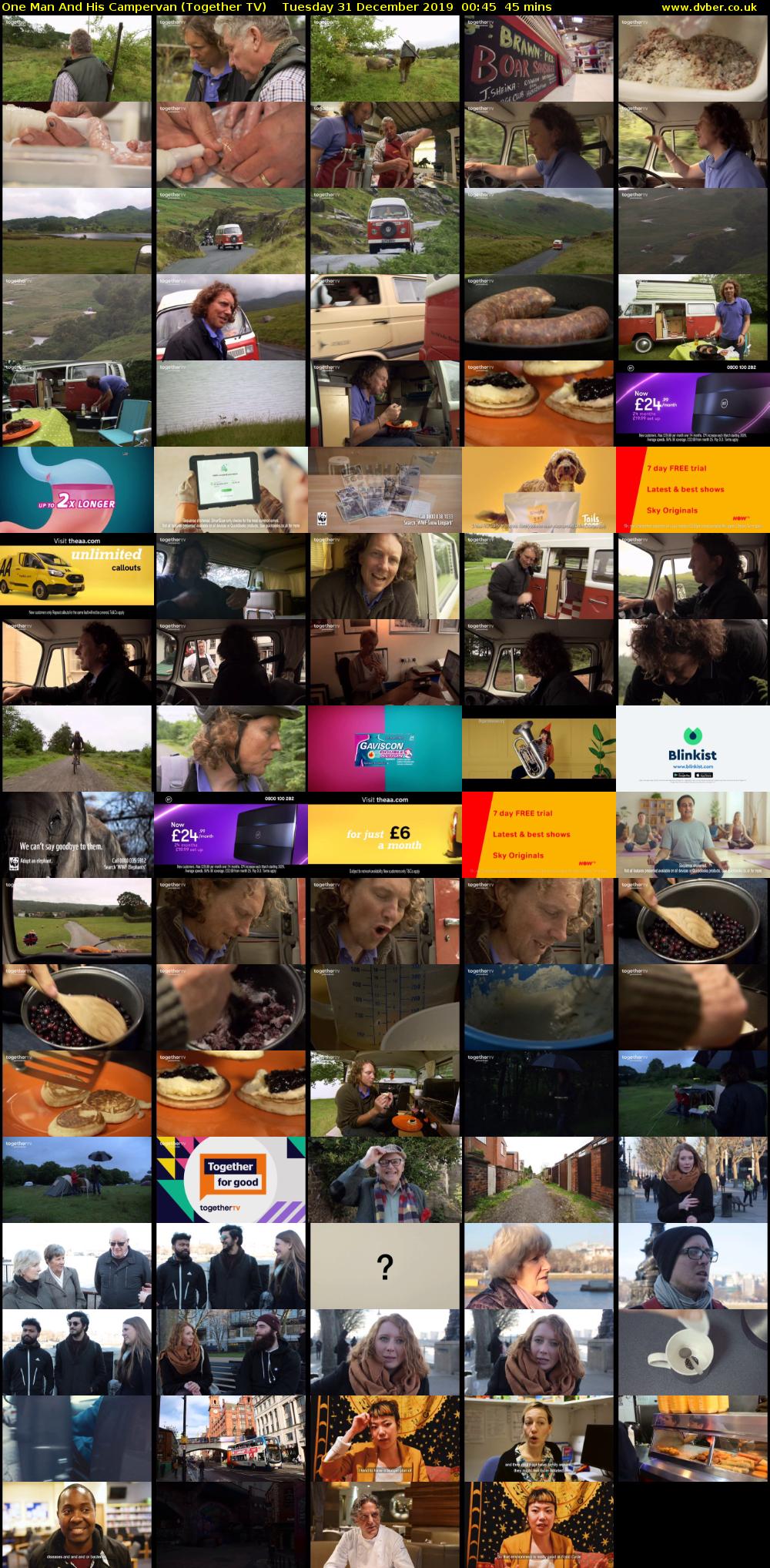 One Man and His Campervan (Together TV) Tuesday 31 December 2019 00:45 - 01:30
