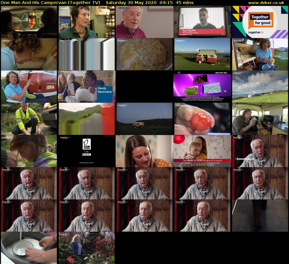 One Man and His Campervan (Together TV) Saturday 30 May 2020 04:15 - 05:00
