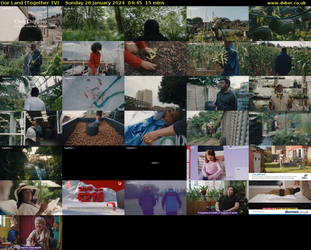 Our Land (Together TV) Sunday 28 January 2024 04:45 - 05:00