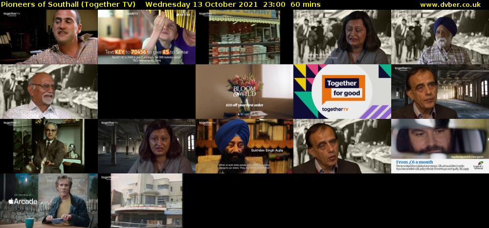 Pioneers of Southall (Together TV) Wednesday 13 October 2021 23:00 - 00:00