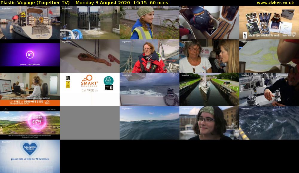 Plastic Voyage (Together TV) Monday 3 August 2020 14:15 - 15:15