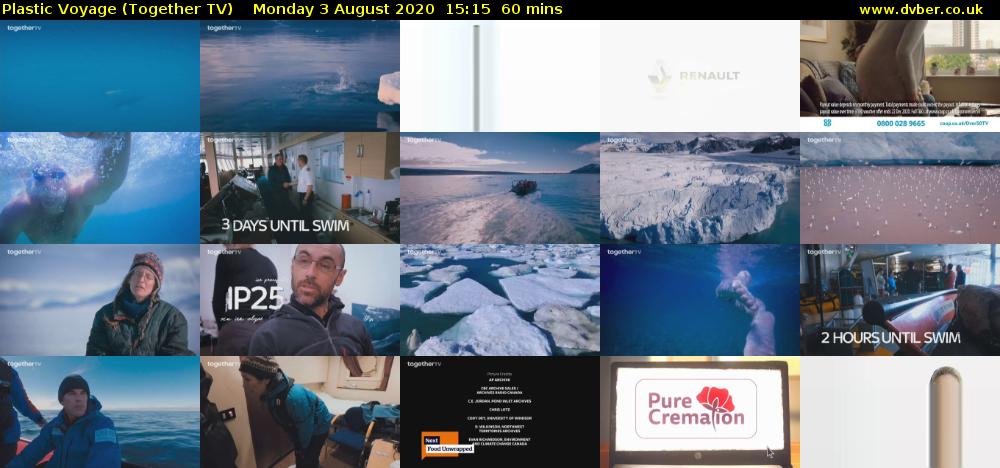 Plastic Voyage (Together TV) Monday 3 August 2020 15:15 - 16:15