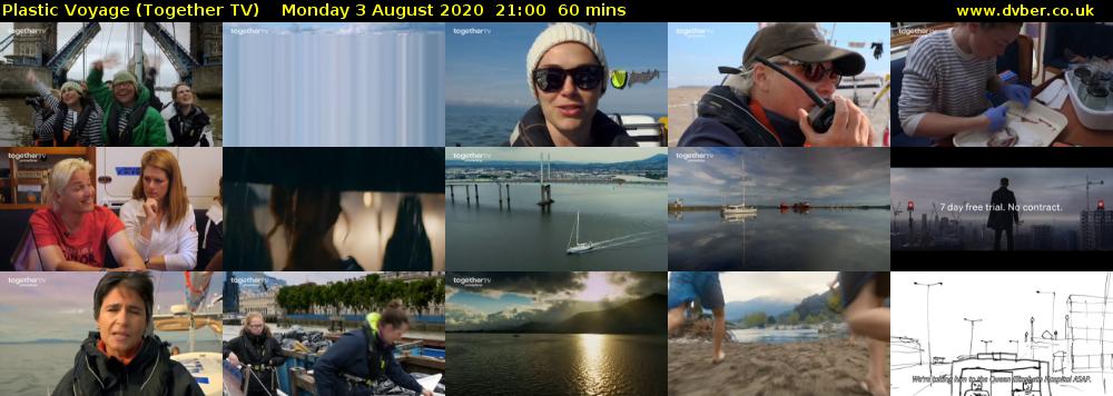Plastic Voyage (Together TV) Monday 3 August 2020 21:00 - 22:00
