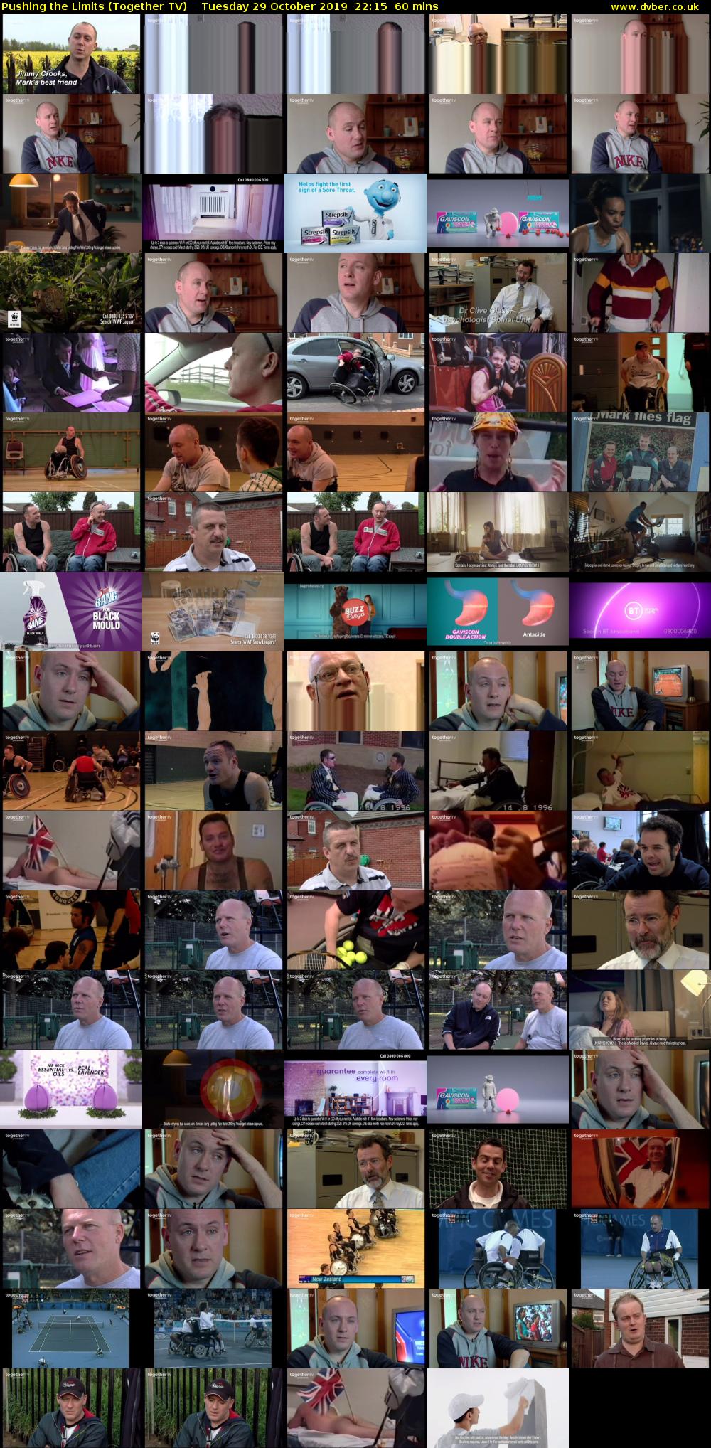 Pushing the Limits (Together TV) Tuesday 29 October 2019 22:15 - 23:15