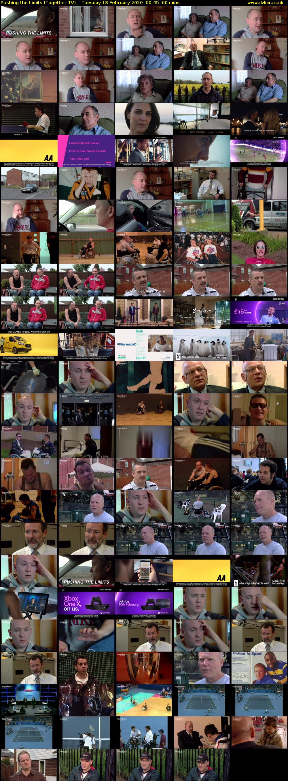Pushing the Limits (Together TV) Tuesday 18 February 2020 00:45 - 01:45