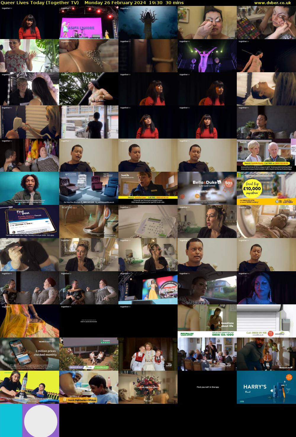 Queer Lives Today (Together TV) Monday 26 February 2024 19:30 - 20:00