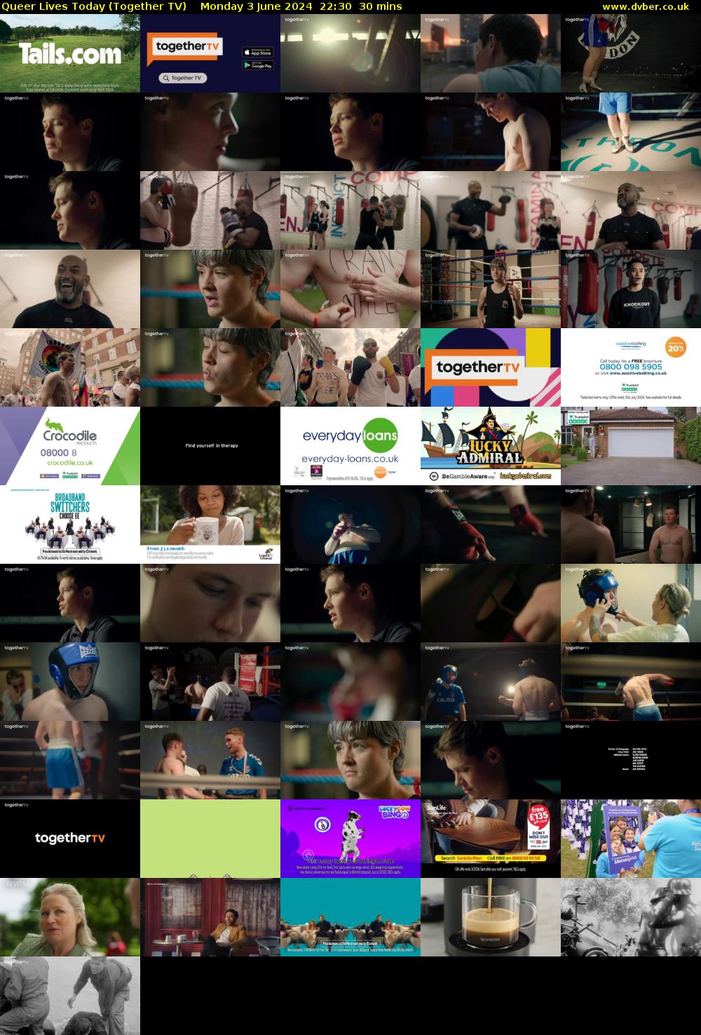 Queer Lives Today (Together TV) Monday 3 June 2024 22:30 - 23:00
