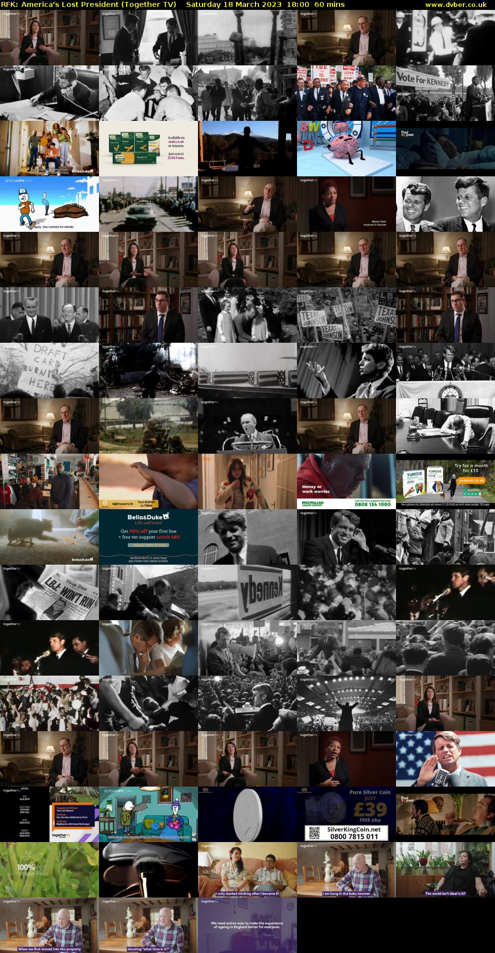 RFK: America's Lost President (Together TV) Saturday 18 March 2023 18:00 - 19:00