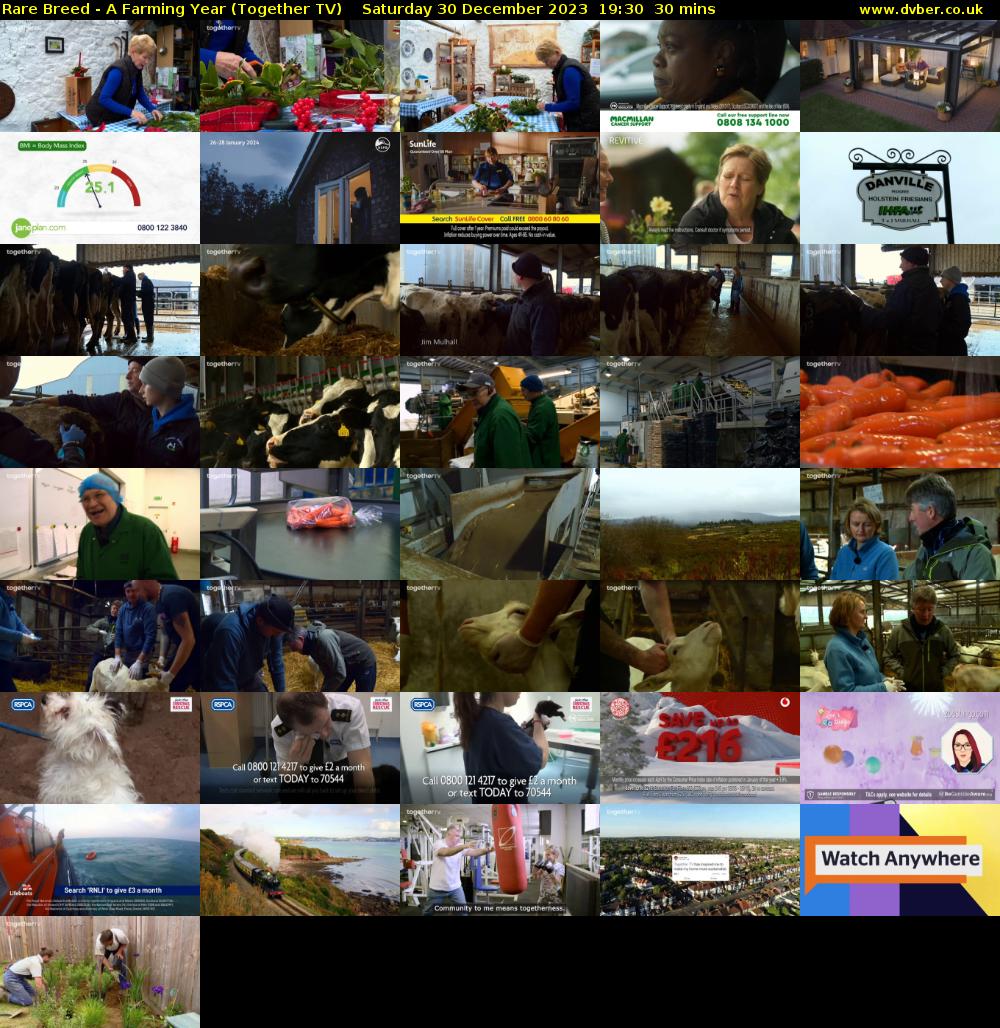 Rare Breed - A Farming Year (Together TV) Saturday 30 December 2023 19:30 - 20:00