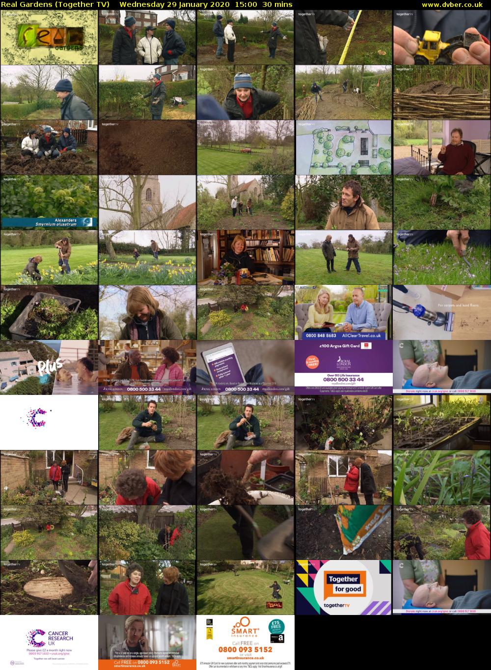 Real Gardens (Together TV) Wednesday 29 January 2020 15:00 - 15:30