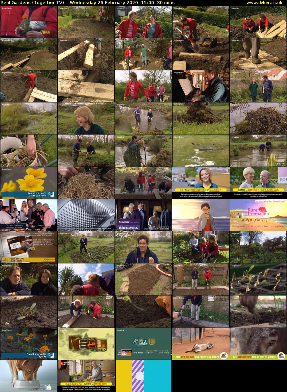 Real Gardens (Together TV) Wednesday 26 February 2020 15:00 - 15:30