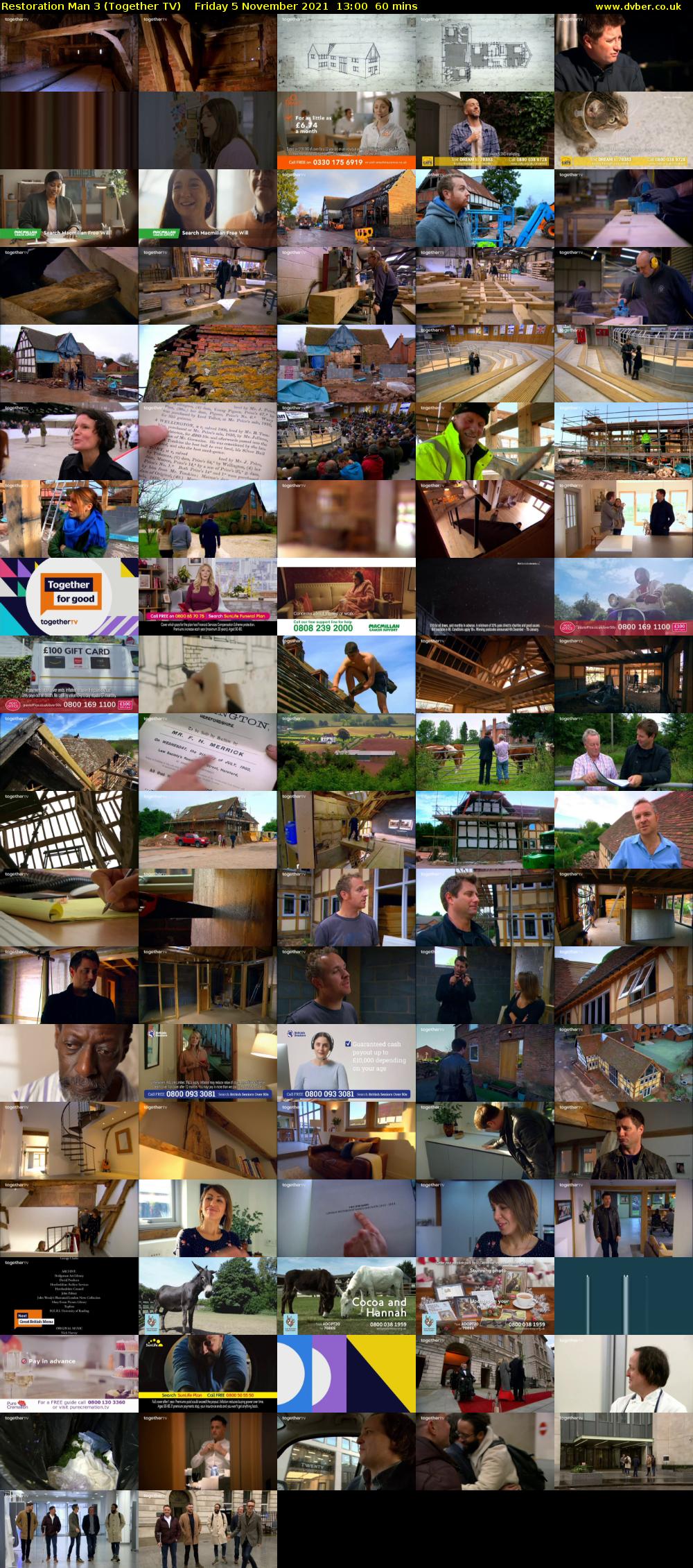 Restoration Man 3 (Together TV) Friday 5 November 2021 13:00 - 14:00