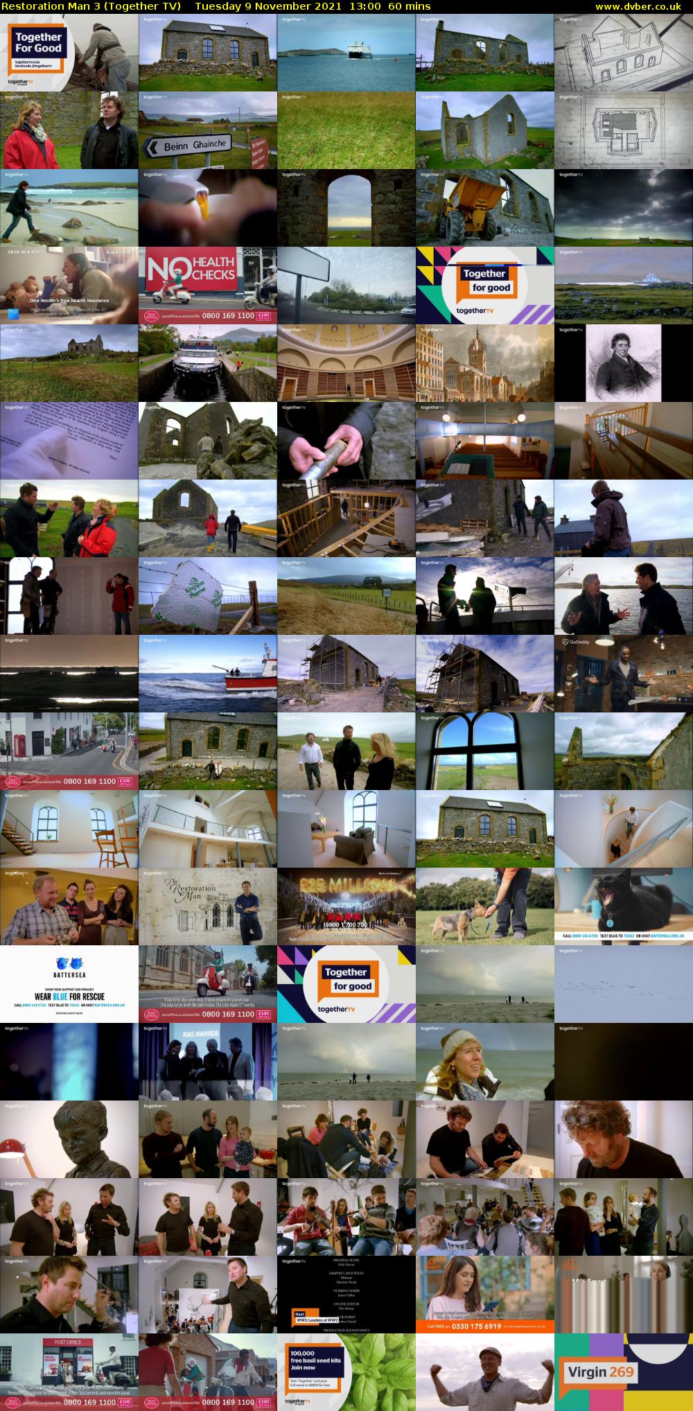 Restoration Man 3 (Together TV) Tuesday 9 November 2021 13:00 - 14:00