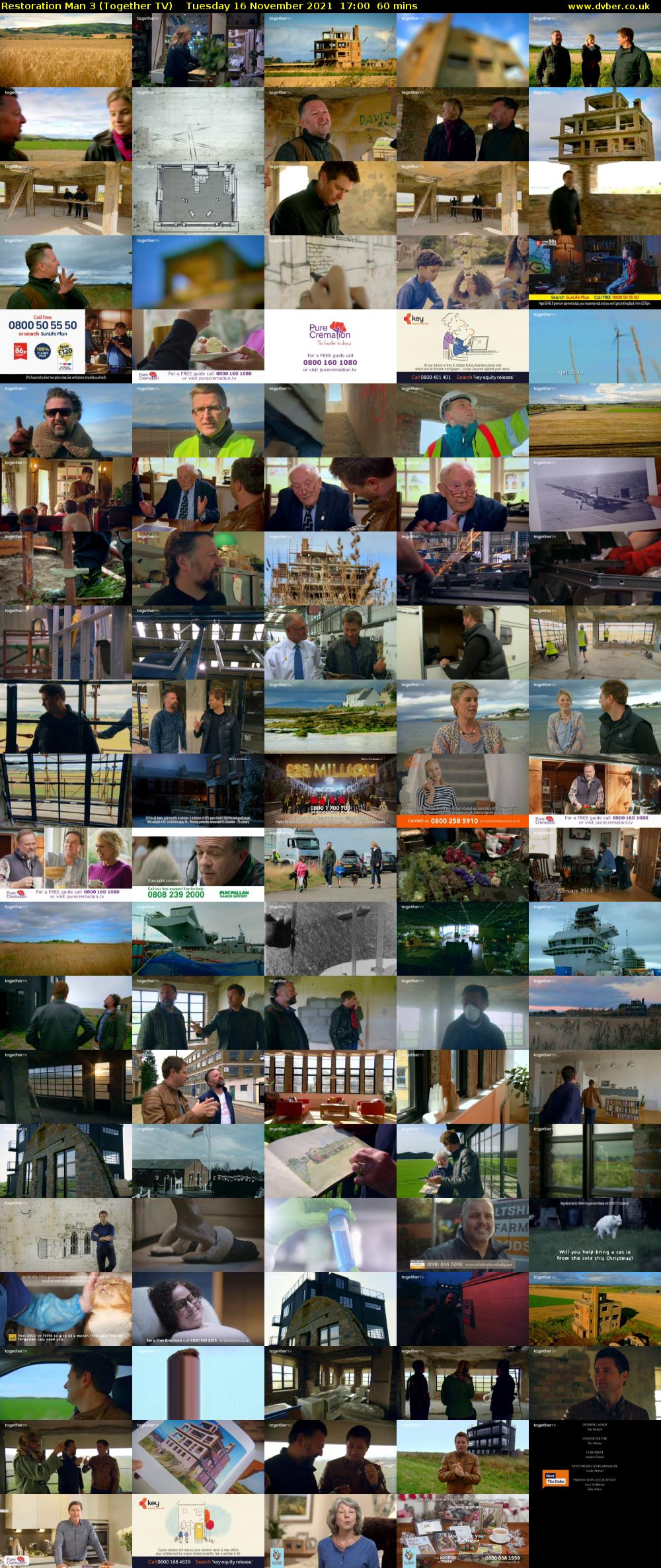 Restoration Man 3 (Together TV) Tuesday 16 November 2021 17:00 - 18:00