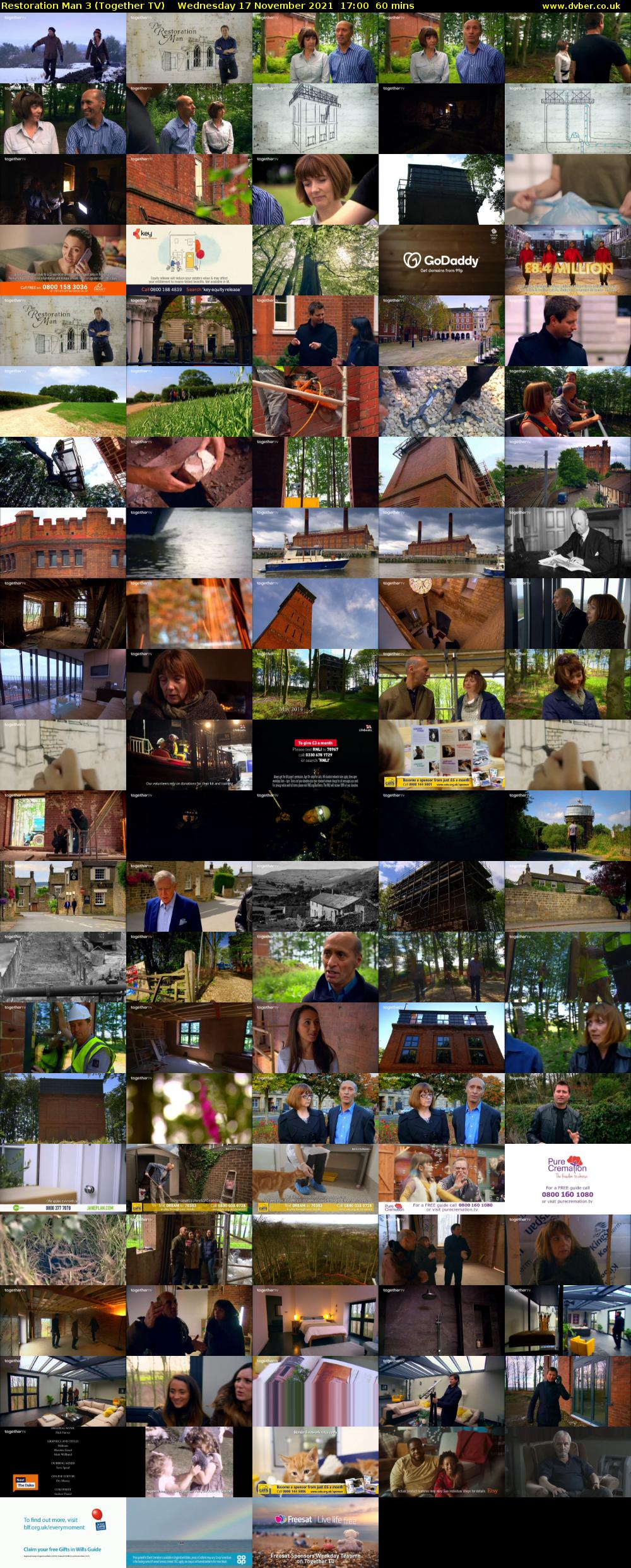 Restoration Man 3 (Together TV) Wednesday 17 November 2021 17:00 - 18:00