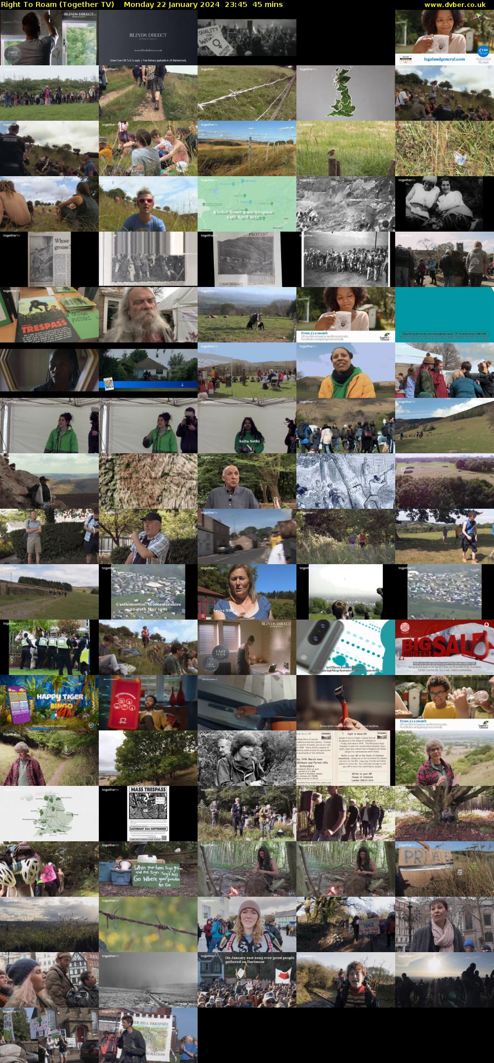 Right To Roam (Together TV) Monday 22 January 2024 23:45 - 00:30