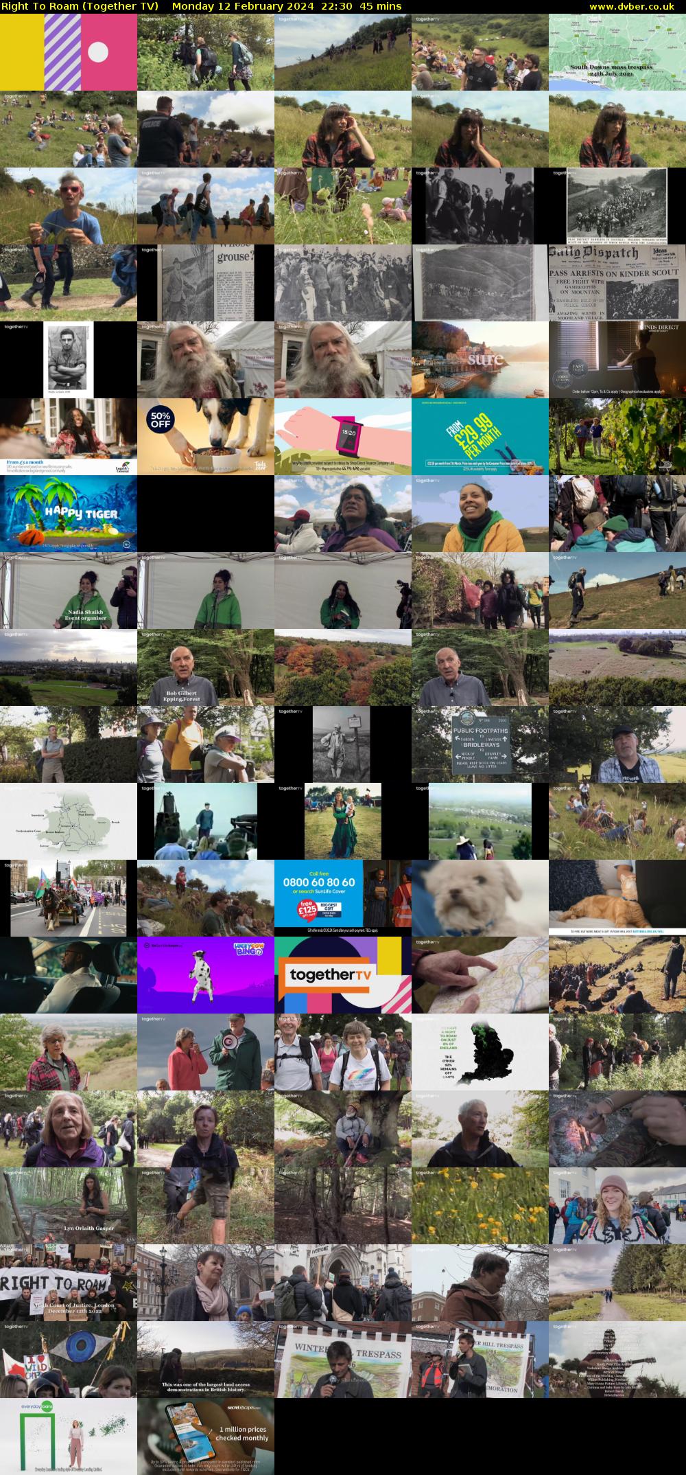 Right To Roam (Together TV) Monday 12 February 2024 22:30 - 23:15