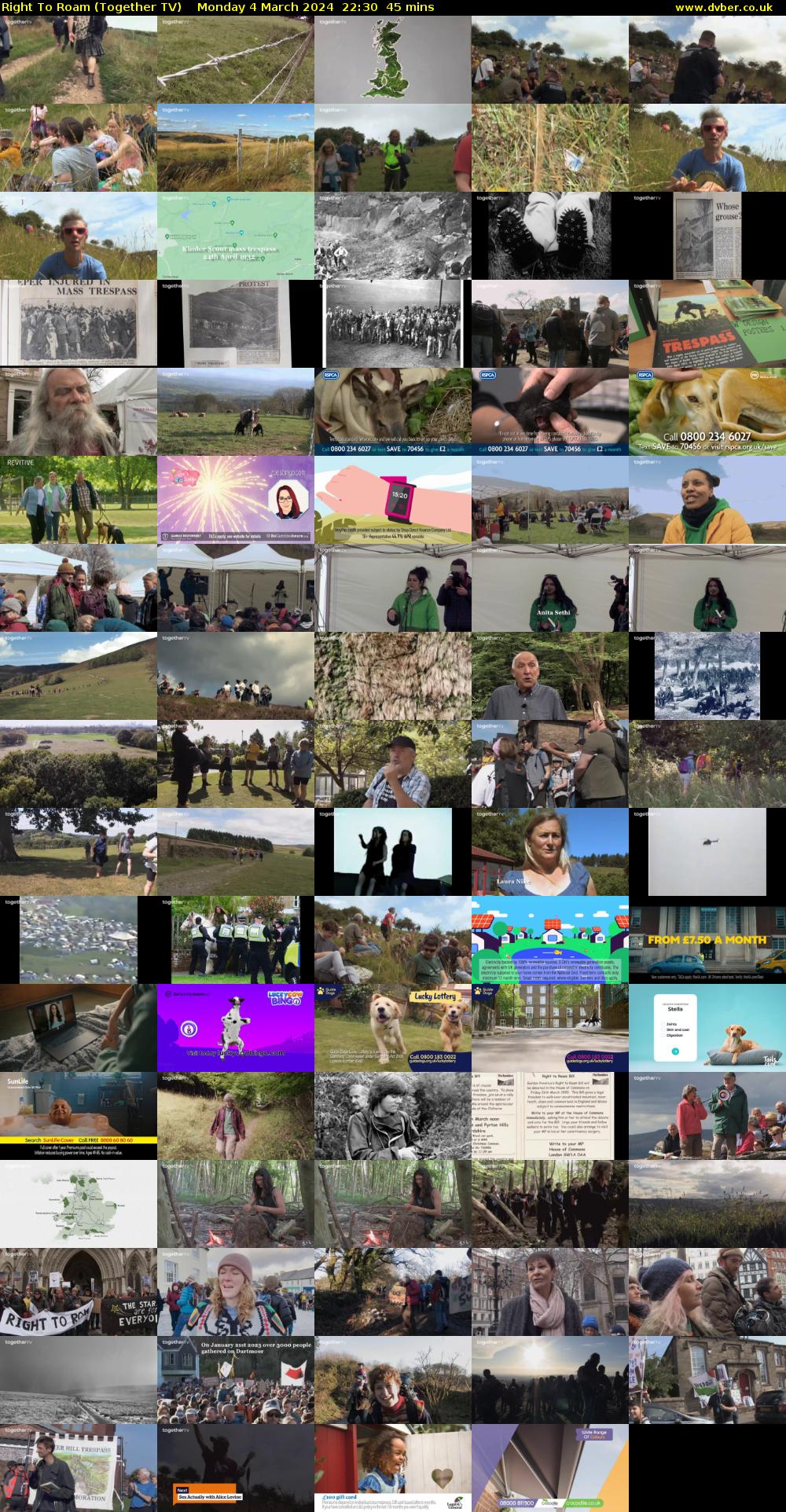 Right To Roam (Together TV) Monday 4 March 2024 22:30 - 23:15