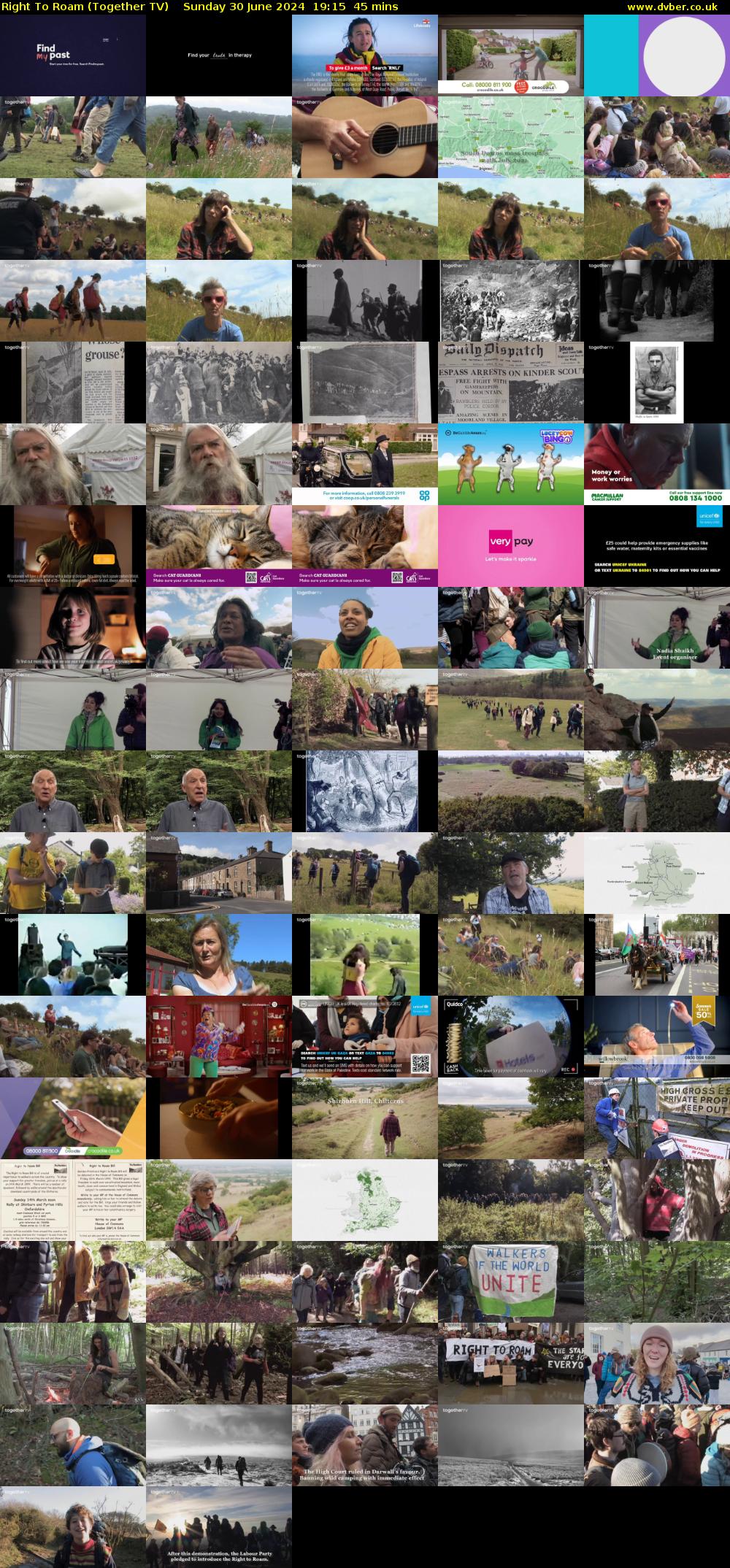 Right To Roam (Together TV) Sunday 30 June 2024 19:15 - 20:00