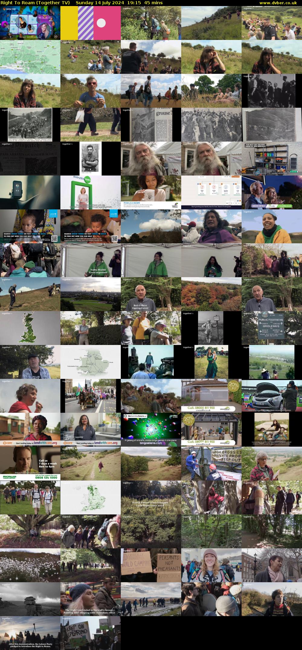 Right To Roam (Together TV) Sunday 14 July 2024 19:15 - 20:00