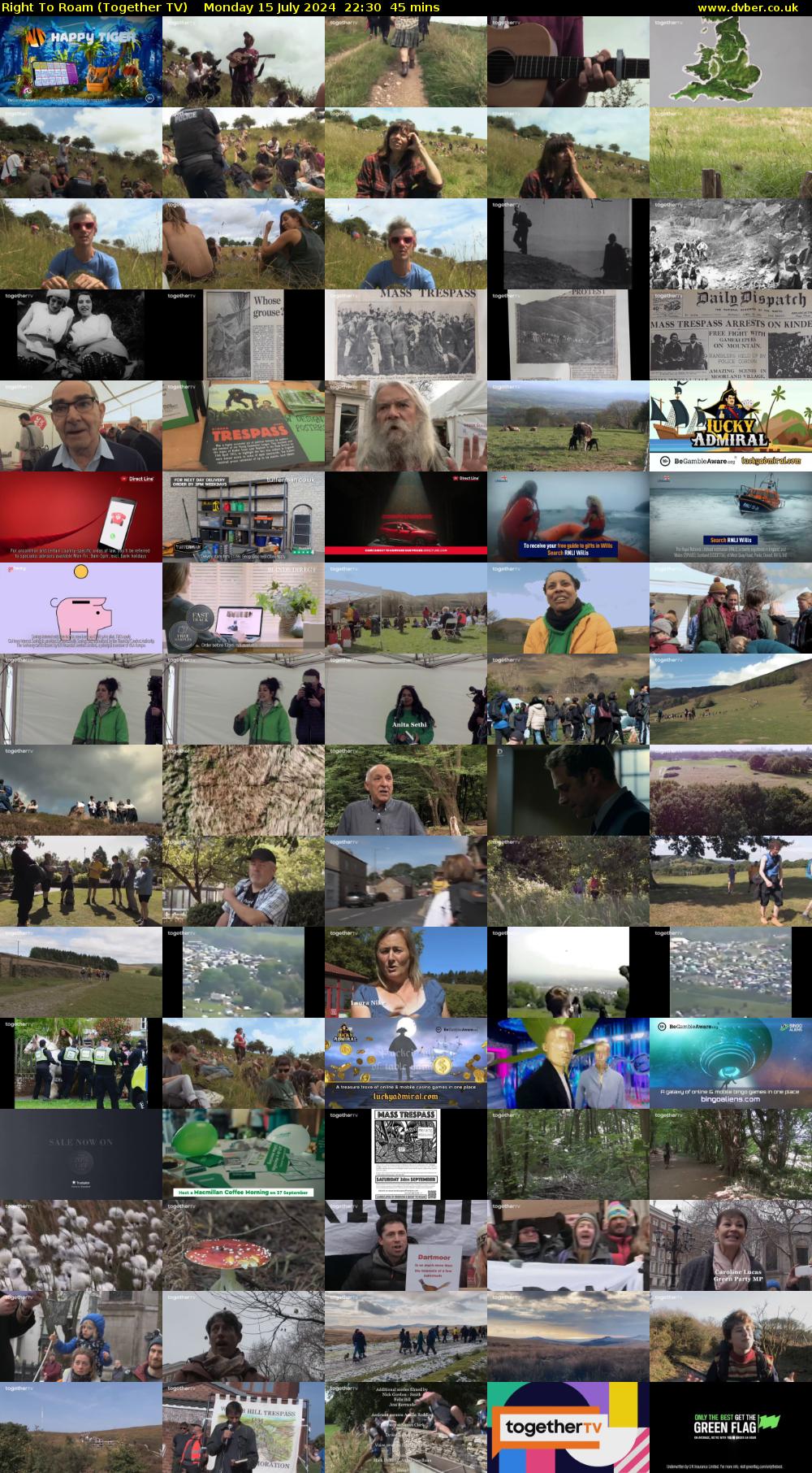 Right To Roam (Together TV) Monday 15 July 2024 22:30 - 23:15