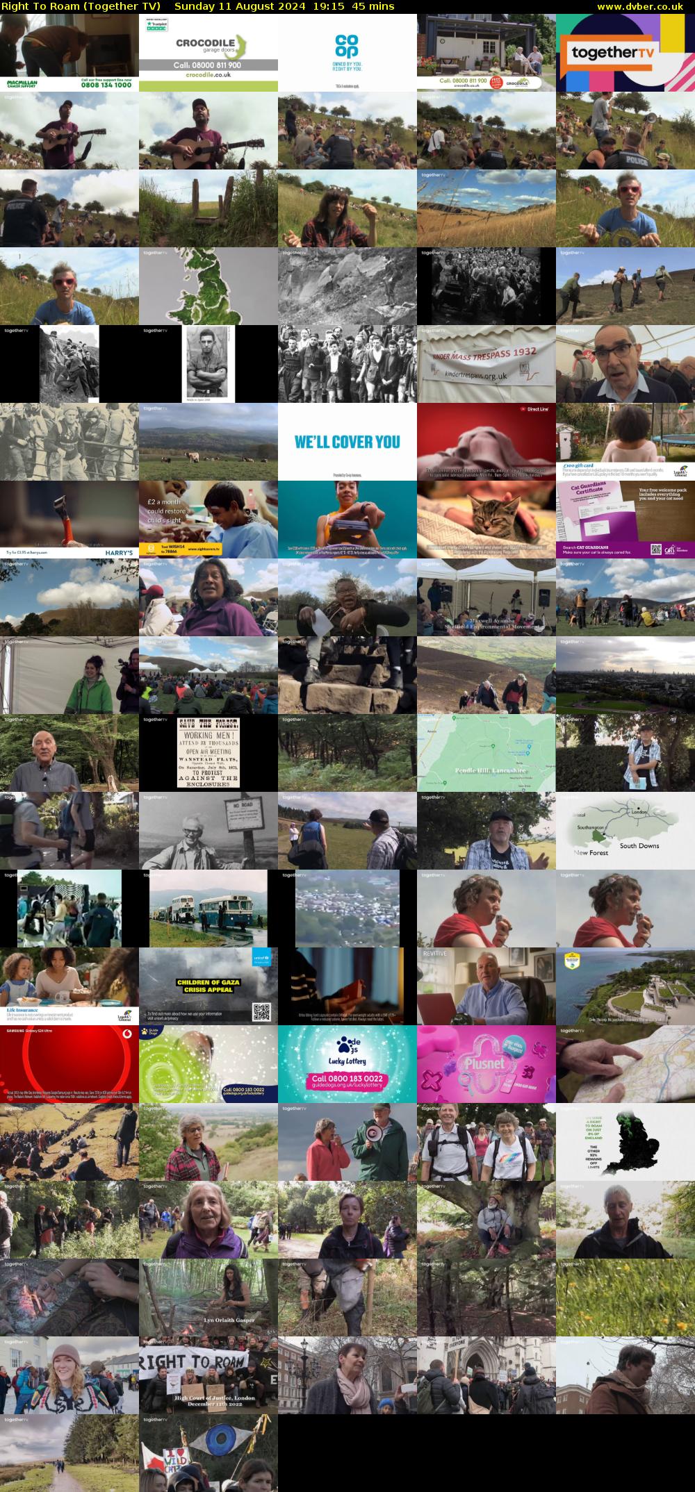Right To Roam (Together TV) Sunday 11 August 2024 19:15 - 20:00