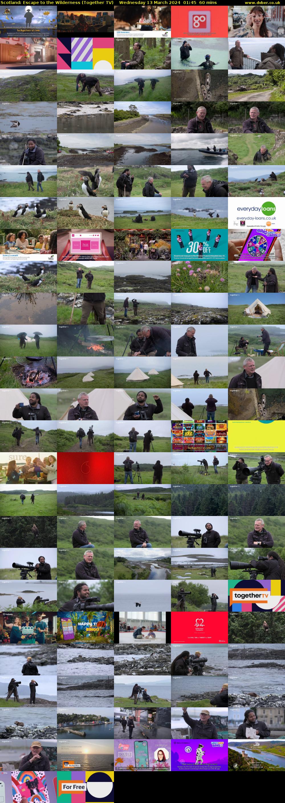 Scotland: Escape to the Wilderness (Together TV) Wednesday 13 March 2024 01:45 - 02:45