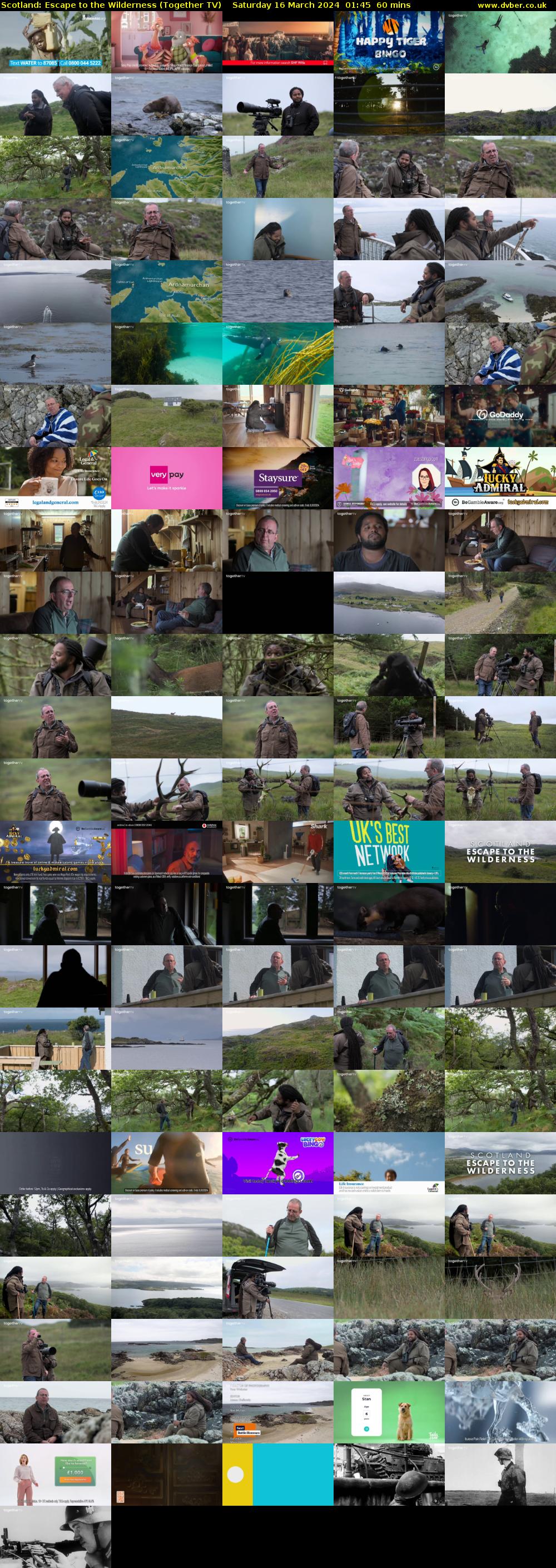 Scotland: Escape to the Wilderness (Together TV) Saturday 16 March 2024 01:45 - 02:45