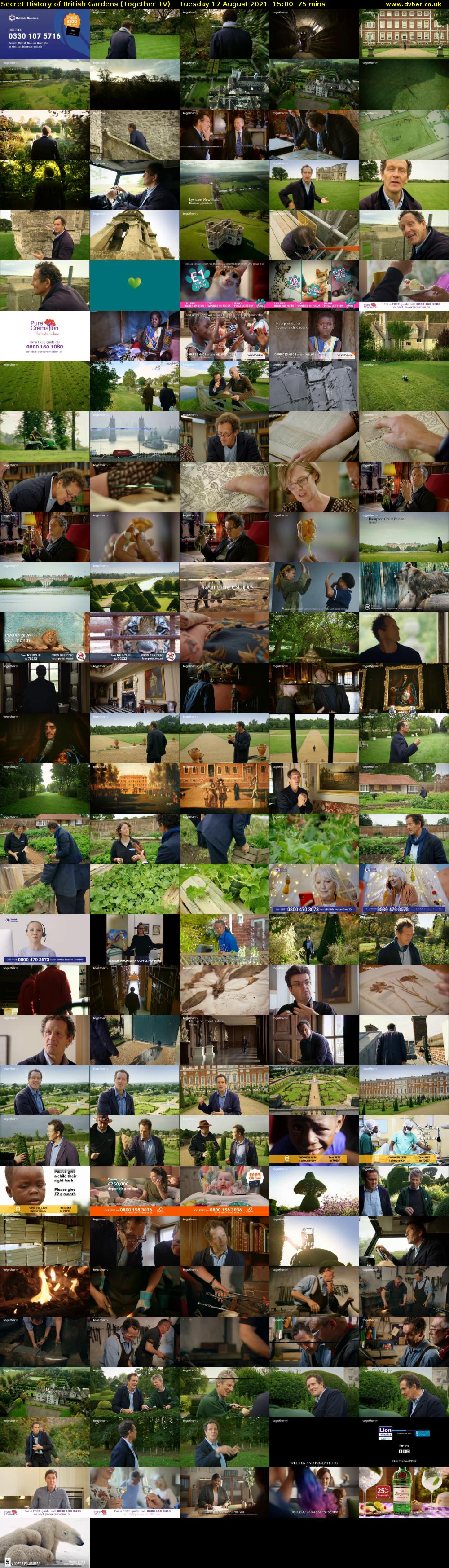 Secret History of British Gardens (Together TV) Tuesday 17 August 2021 15:00 - 16:15
