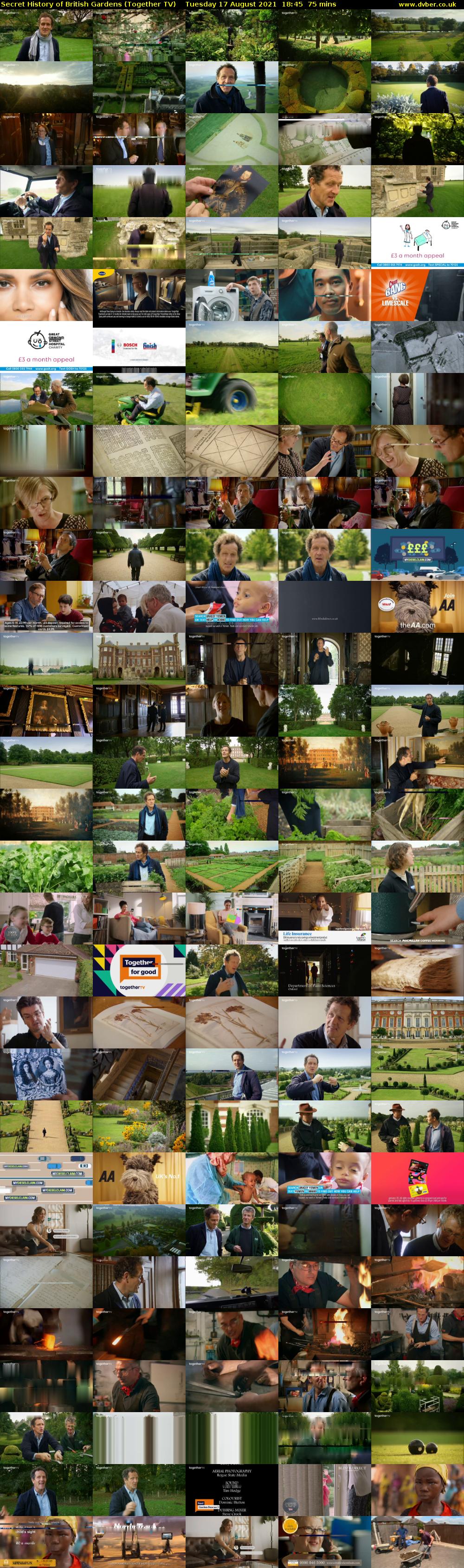 Secret History of British Gardens (Together TV) Tuesday 17 August 2021 18:45 - 20:00