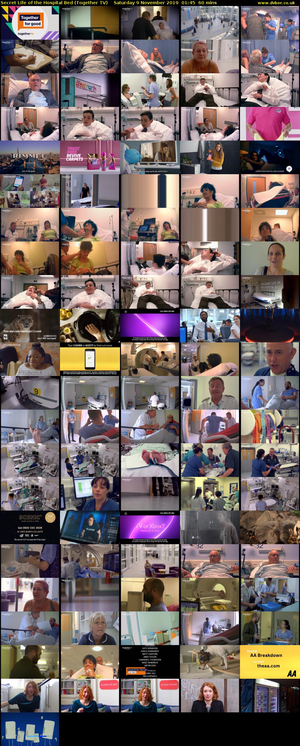 Secret Life of the Hospital Bed (Together TV) Saturday 9 November 2019 01:45 - 02:45