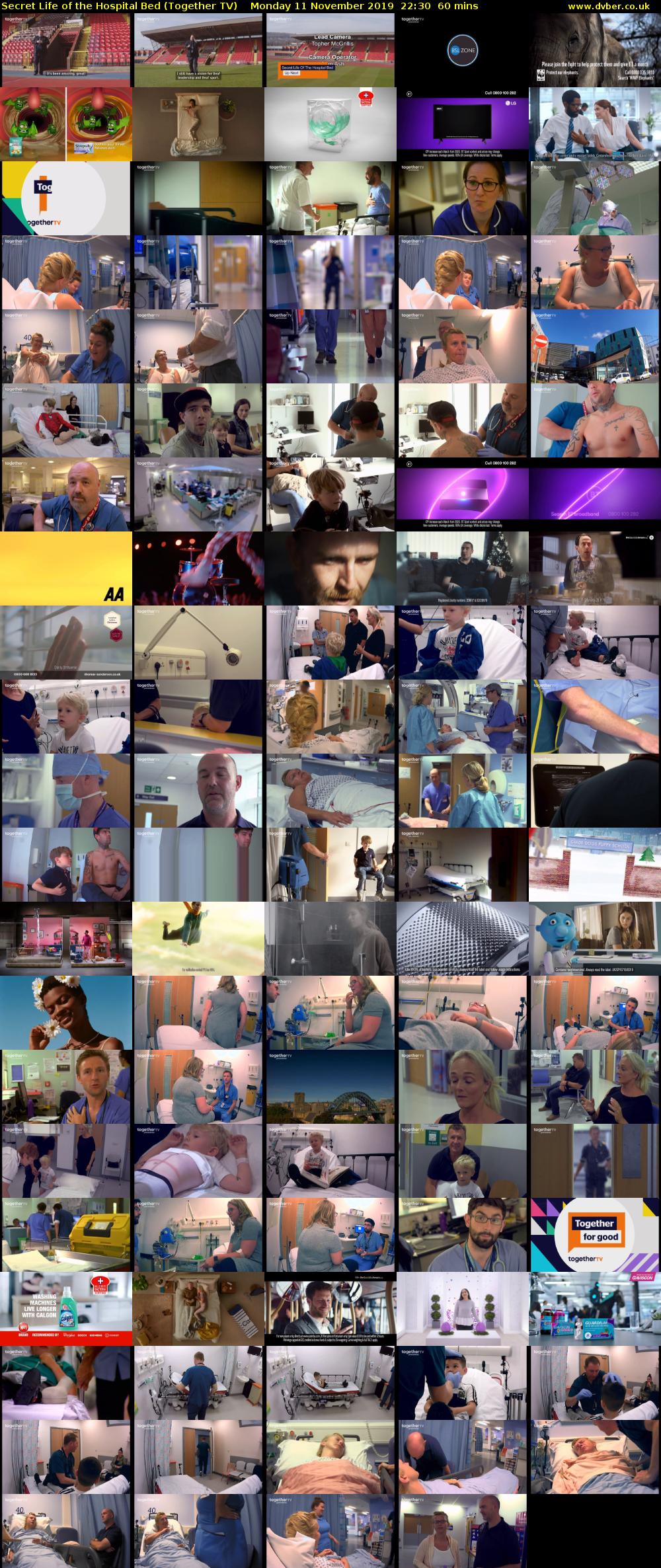 Secret Life of the Hospital Bed (Together TV) Monday 11 November 2019 22:30 - 23:30