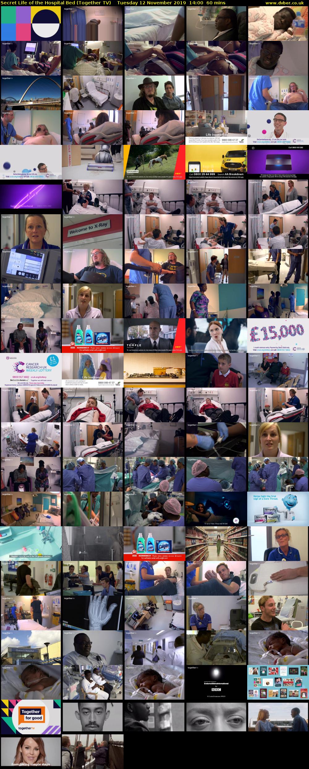 Secret Life of the Hospital Bed (Together TV) Tuesday 12 November 2019 14:00 - 15:00