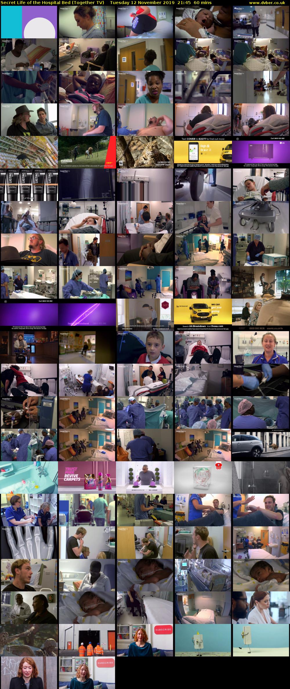 Secret Life of the Hospital Bed (Together TV) Tuesday 12 November 2019 21:45 - 22:45