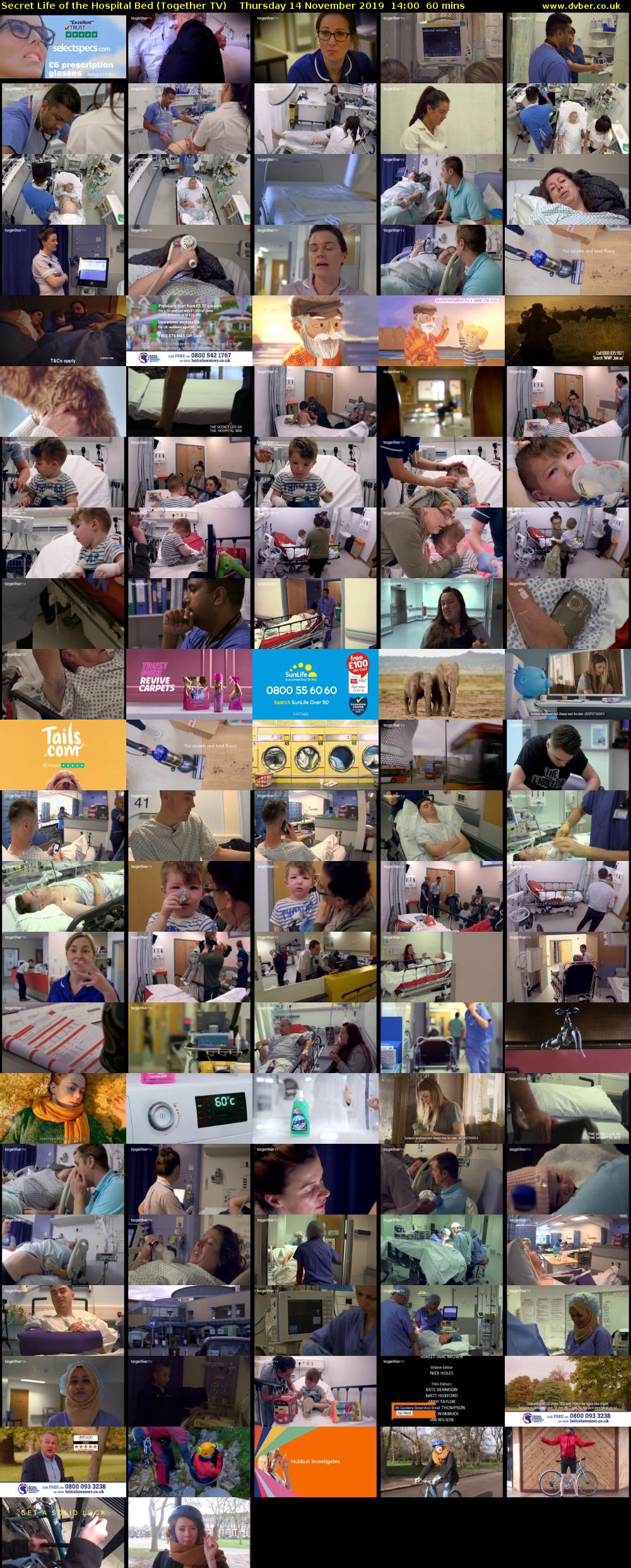 Secret Life of the Hospital Bed (Together TV) Thursday 14 November 2019 14:00 - 15:00