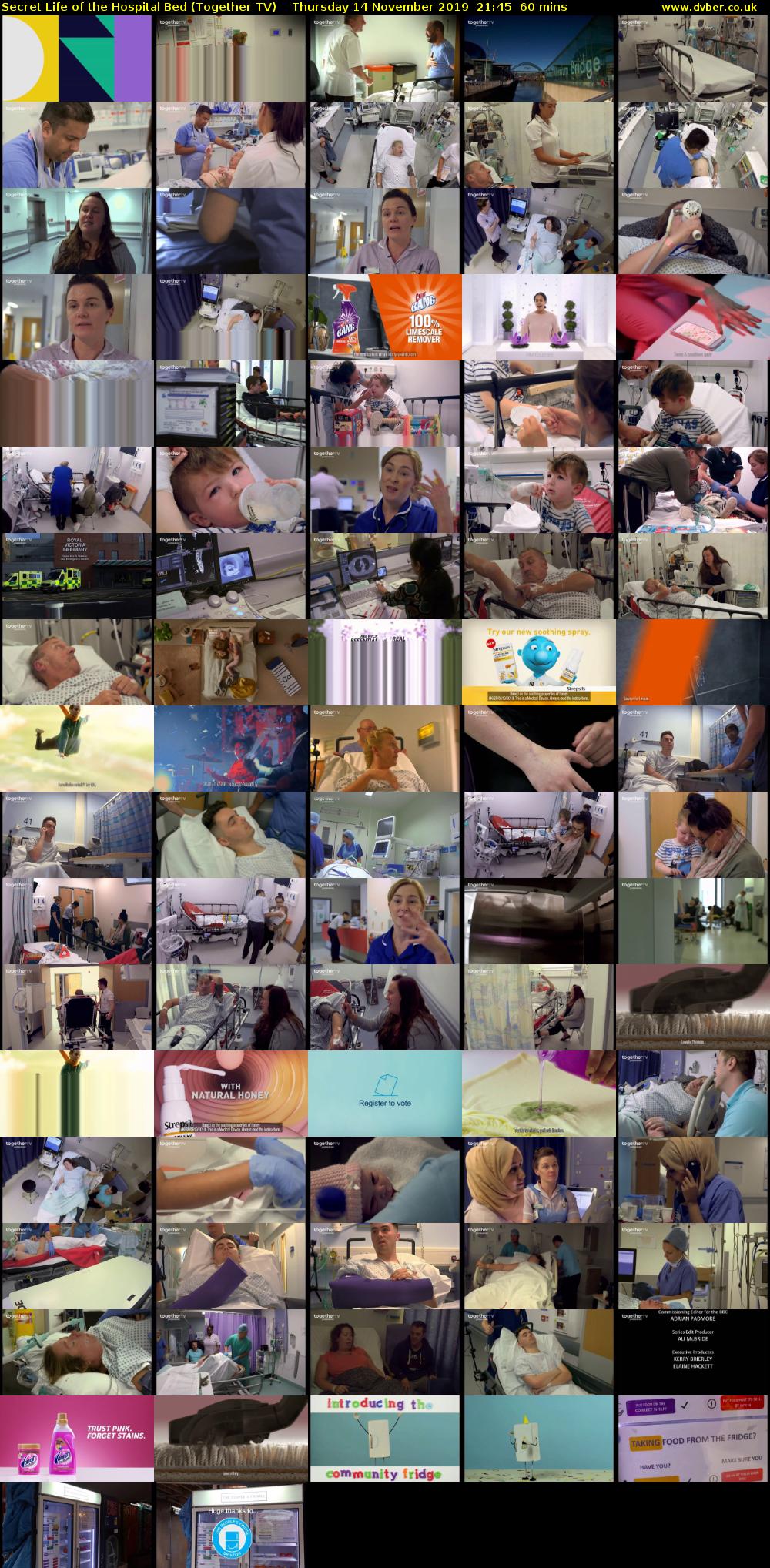 Secret Life of the Hospital Bed (Together TV) Thursday 14 November 2019 21:45 - 22:45