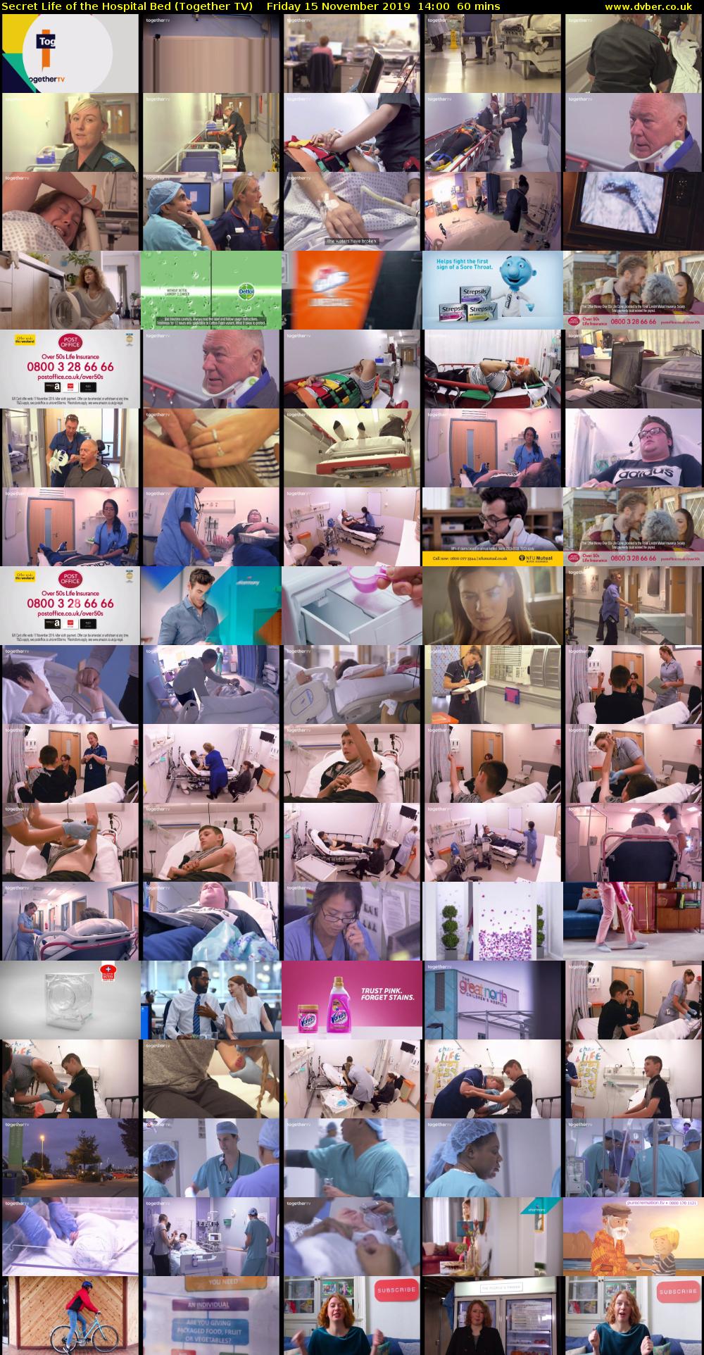 Secret Life of the Hospital Bed (Together TV) Friday 15 November 2019 14:00 - 15:00
