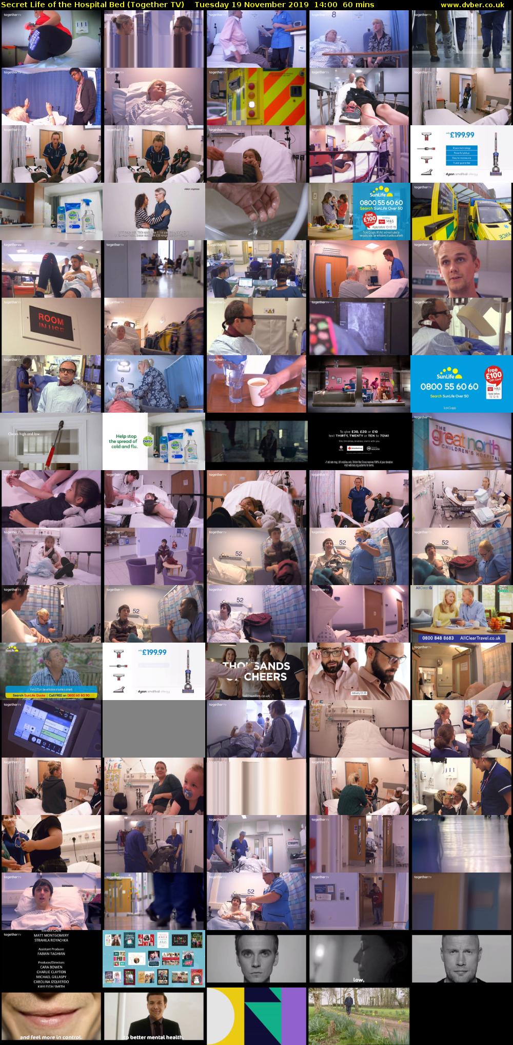 Secret Life of the Hospital Bed (Together TV) Tuesday 19 November 2019 14:00 - 15:00