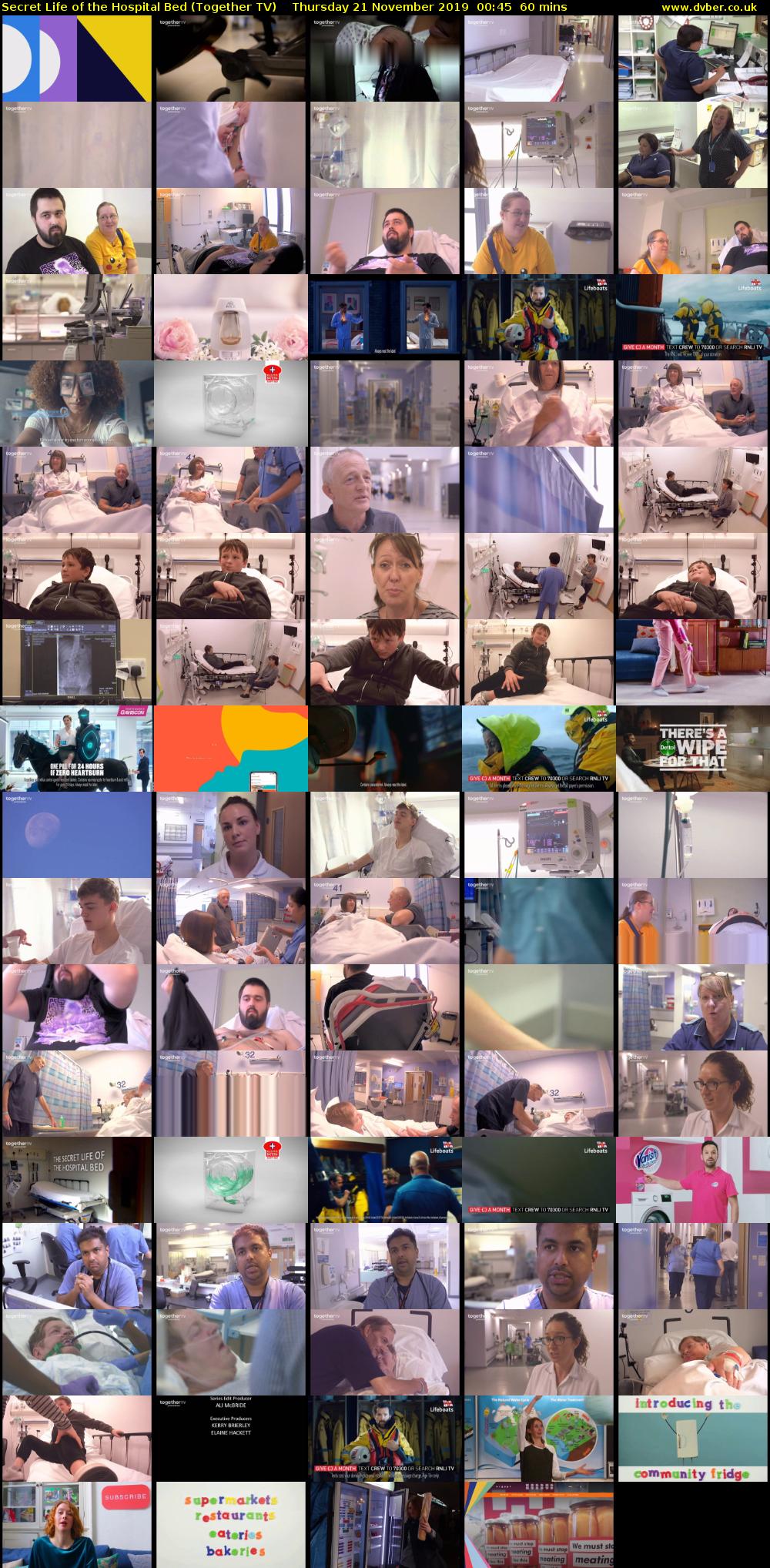 Secret Life of the Hospital Bed (Together TV) Thursday 21 November 2019 00:45 - 01:45