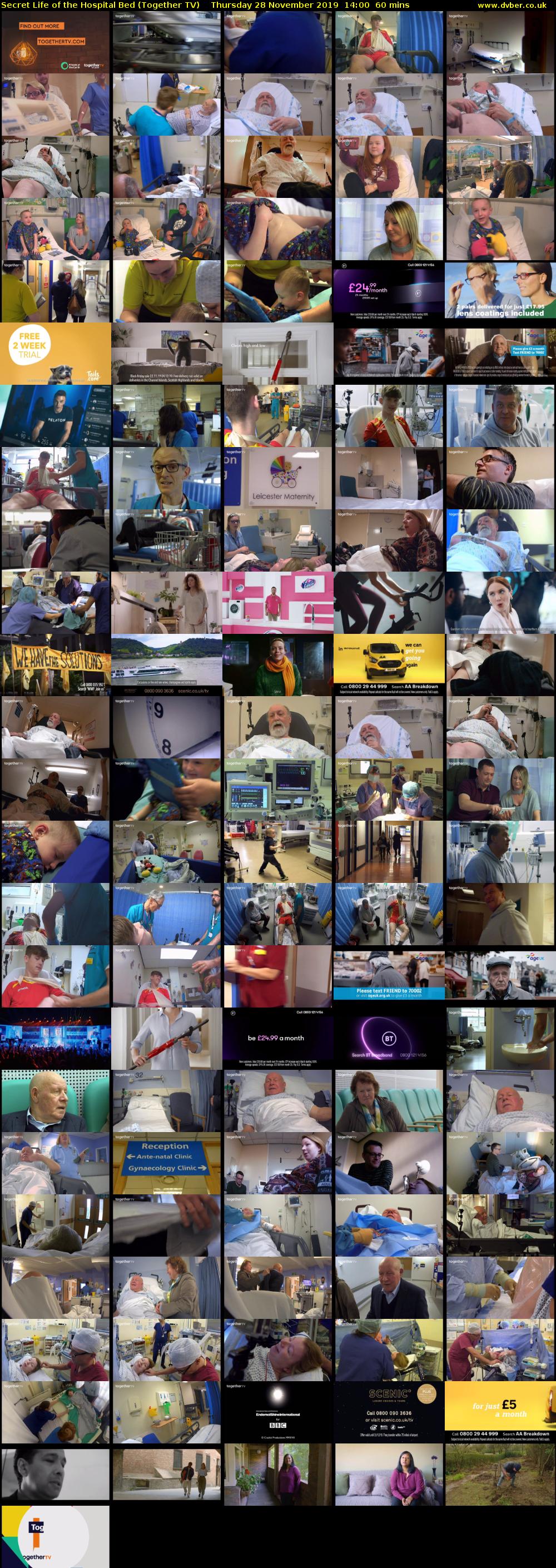 Secret Life of the Hospital Bed (Together TV) Thursday 28 November 2019 14:00 - 15:00