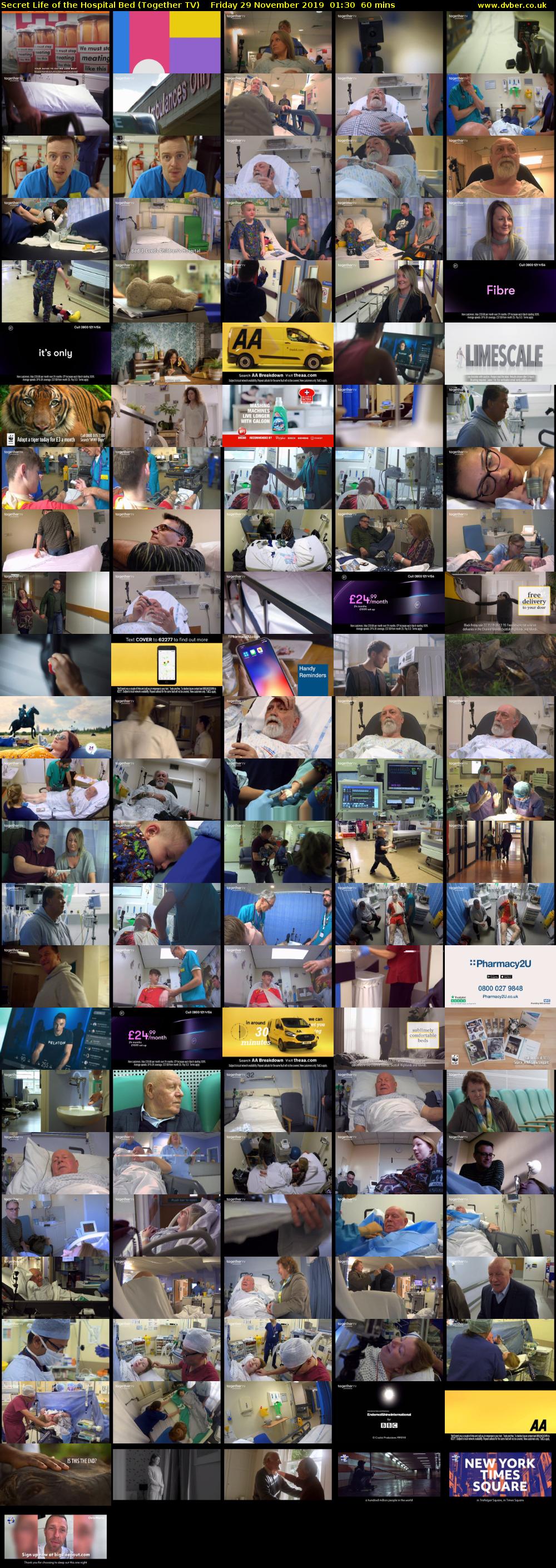 Secret Life of the Hospital Bed (Together TV) Friday 29 November 2019 01:30 - 02:30