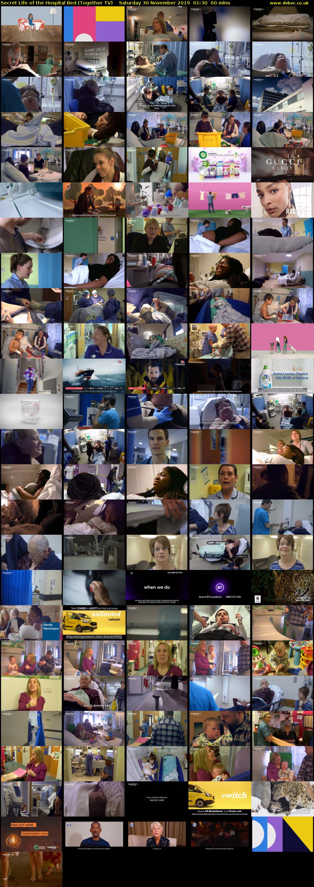 Secret Life of the Hospital Bed (Together TV) Saturday 30 November 2019 01:30 - 02:30