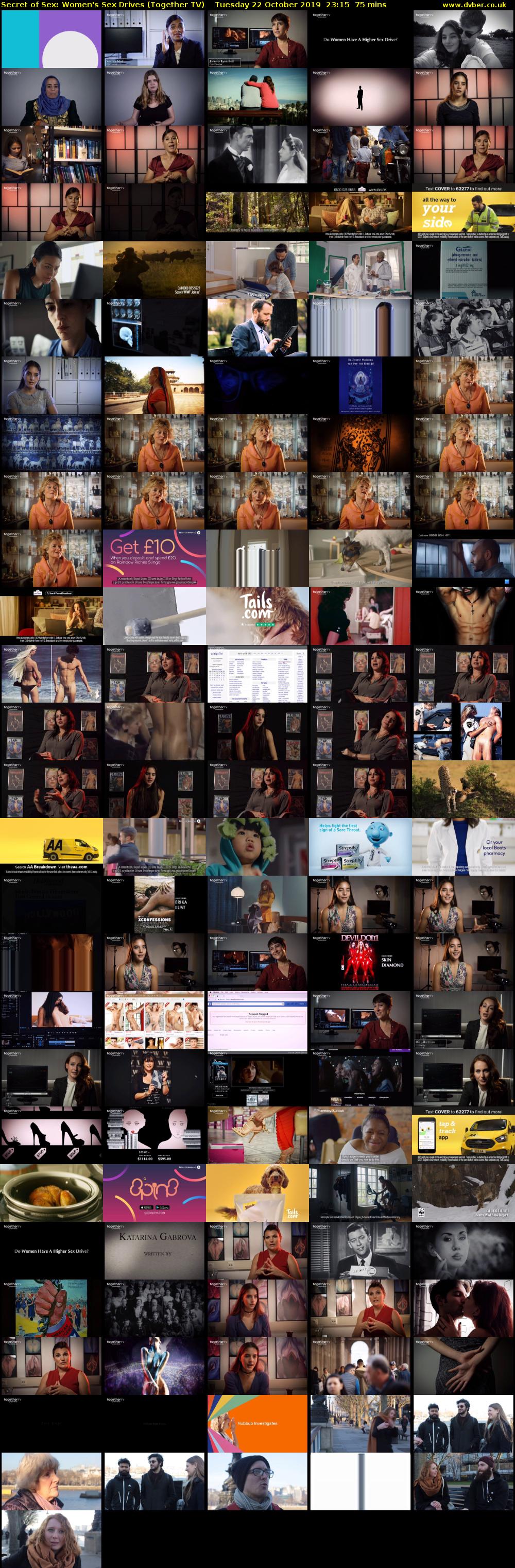 Secret of Sex: Women's Sex Drives (Together TV) Tuesday 22 October 2019 23:15 - 00:30