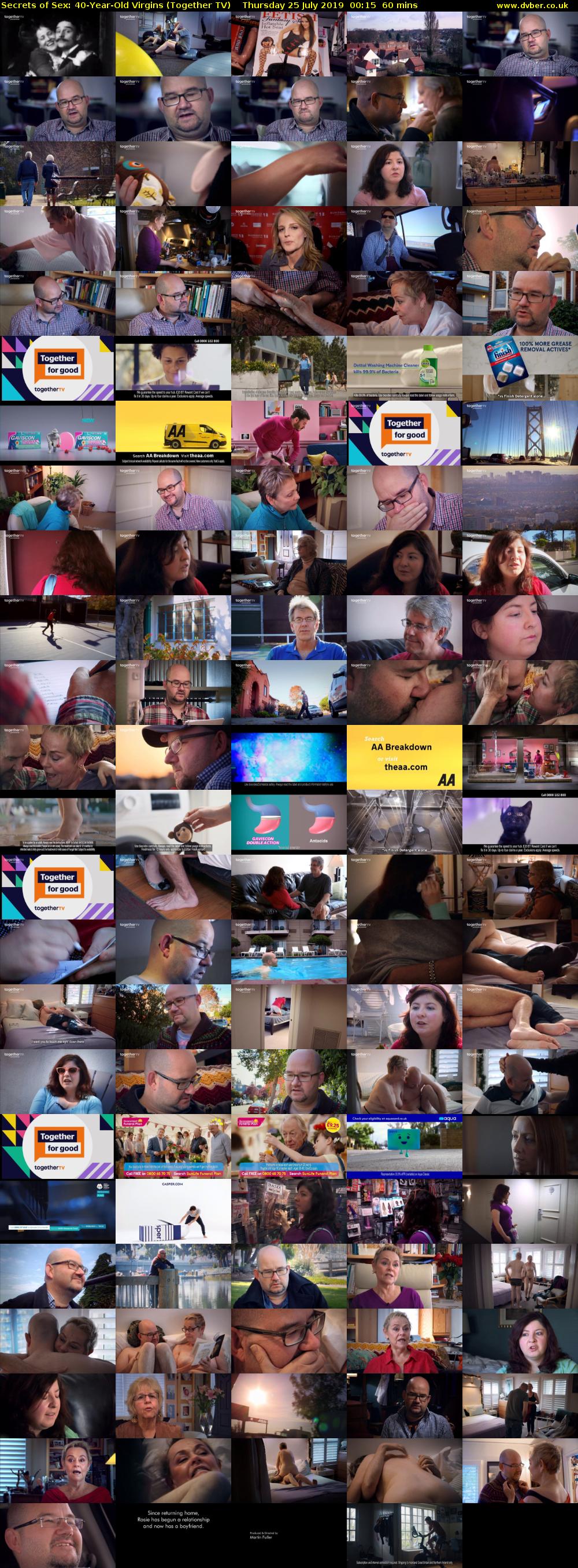 Secrets of Sex: 40-Year-Old Virgins (Together TV) Thursday 25 July 2019 00:15 - 01:15