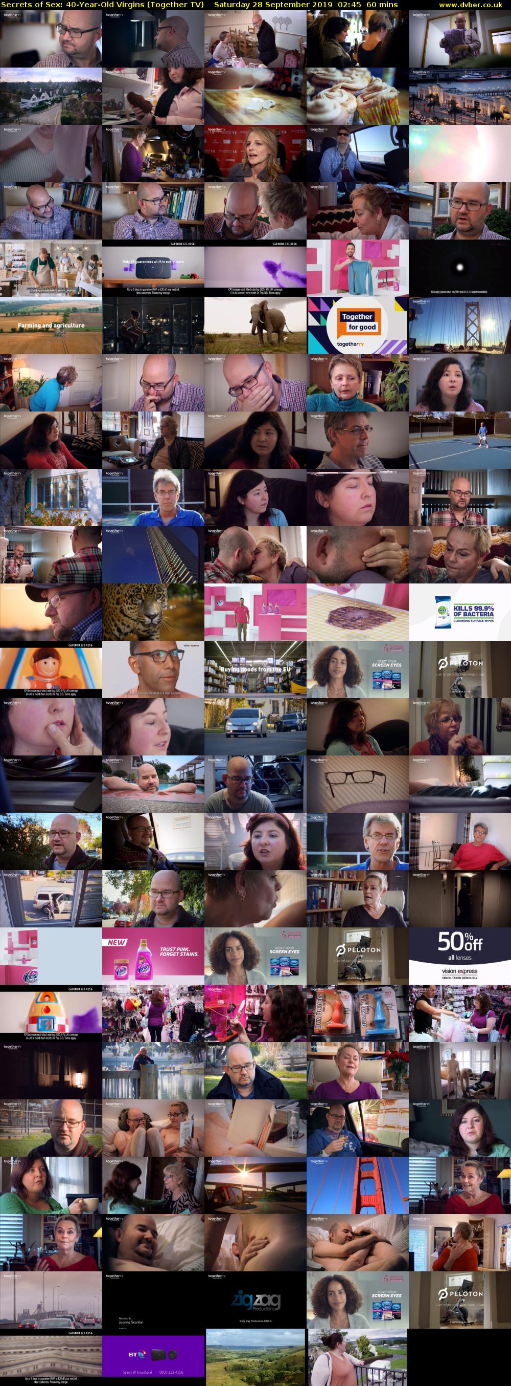 Secrets of Sex: 40-Year-Old Virgins (Together TV) Saturday 28 September 2019 02:45 - 03:45
