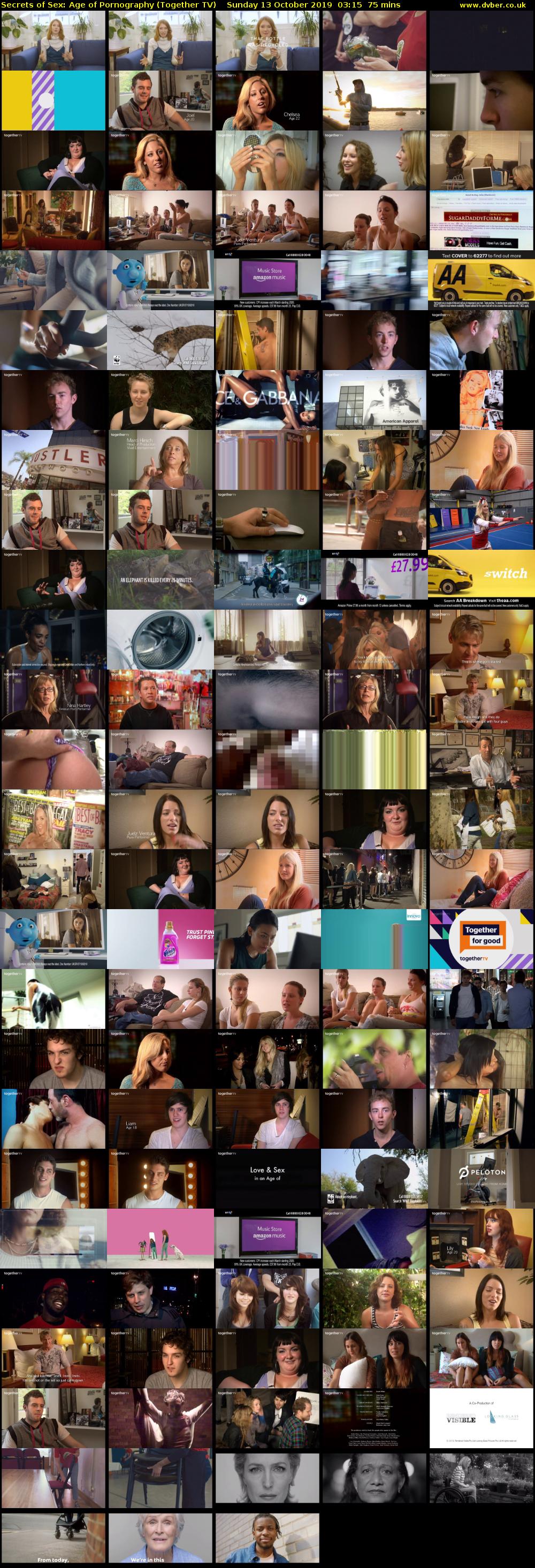 Secrets of Sex: Age of Pornography (Together TV) Sunday 13 October 2019 03:15 - 04:30