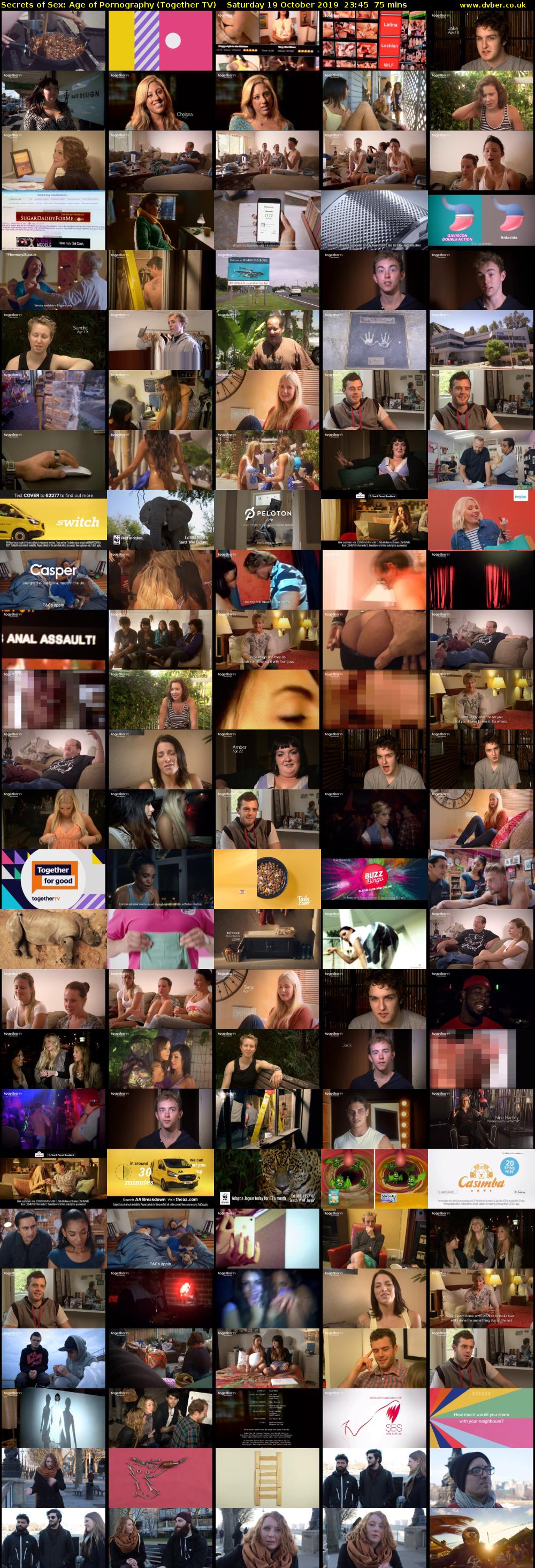 Secrets of Sex: Age of Pornography (Together TV) Saturday 19 October 2019 23:45 - 01:00